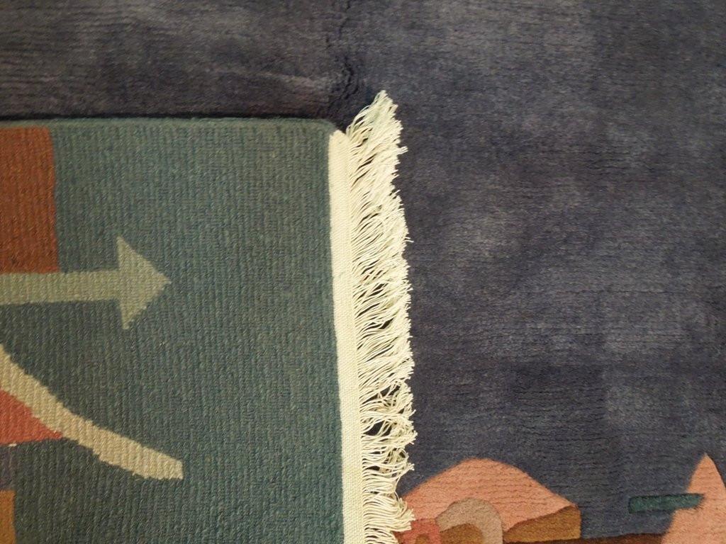 8'4" x 11'2" Authentic Handmade Modern Tibet Rug