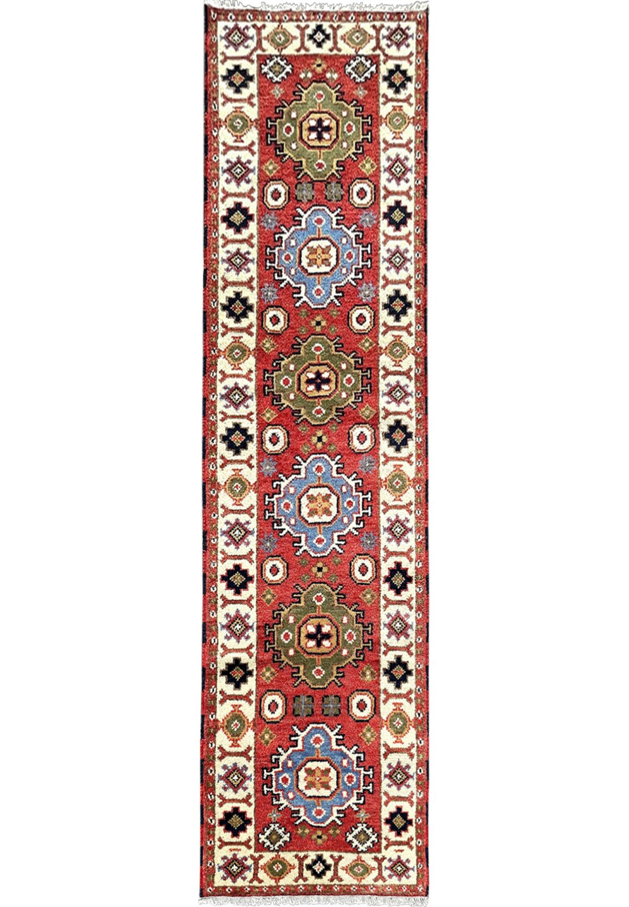 2'7 x 10 Oriental Heriz Runner Rug