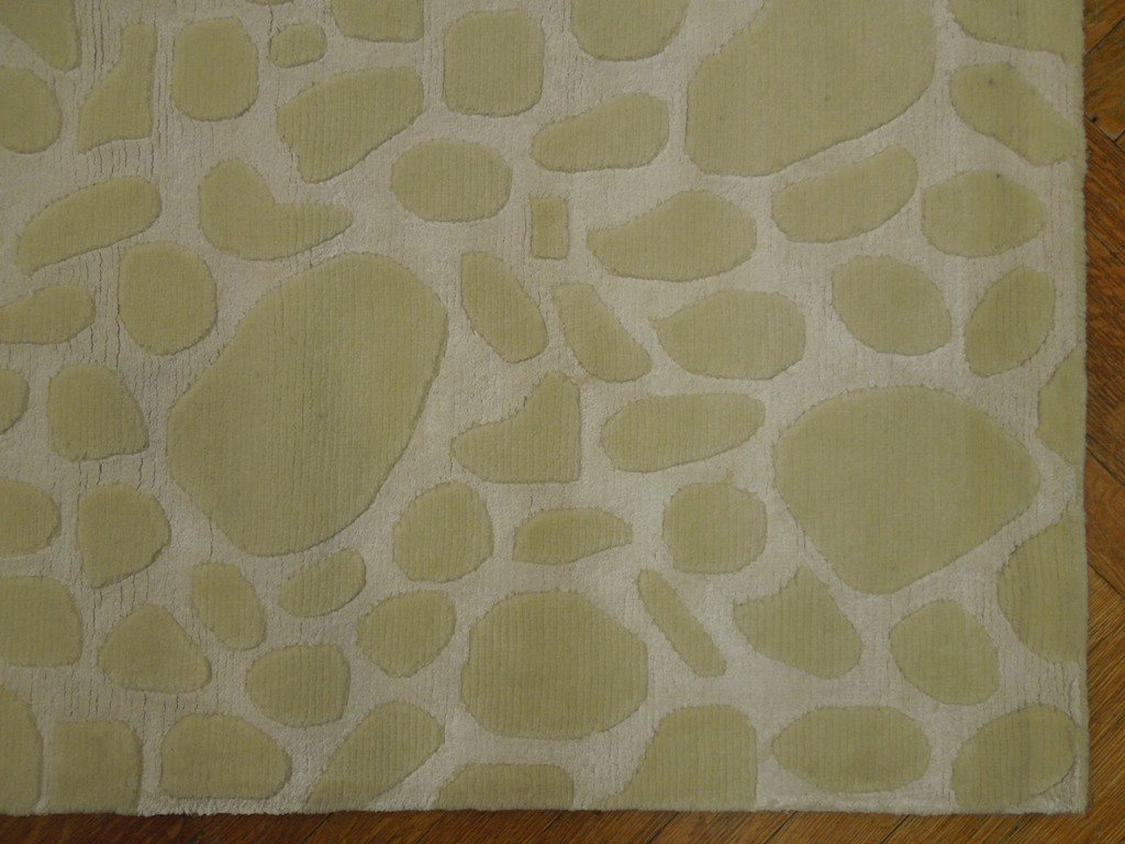 Soft Hand Knotted Modern 14x11 Silk&Wool Area Rug