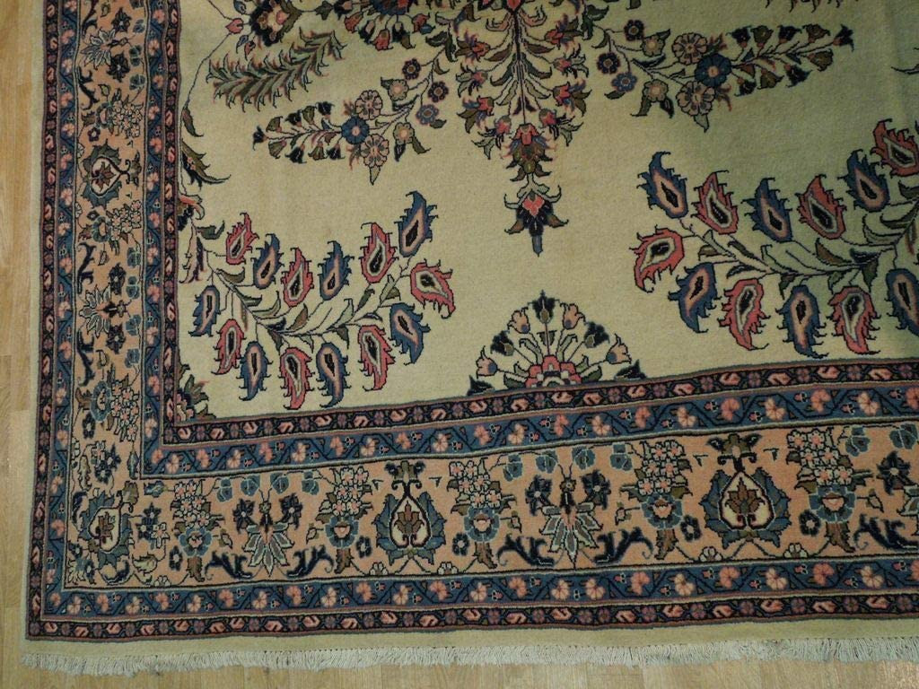 7 x 7'7" Persian Sarough Square-ish Rug