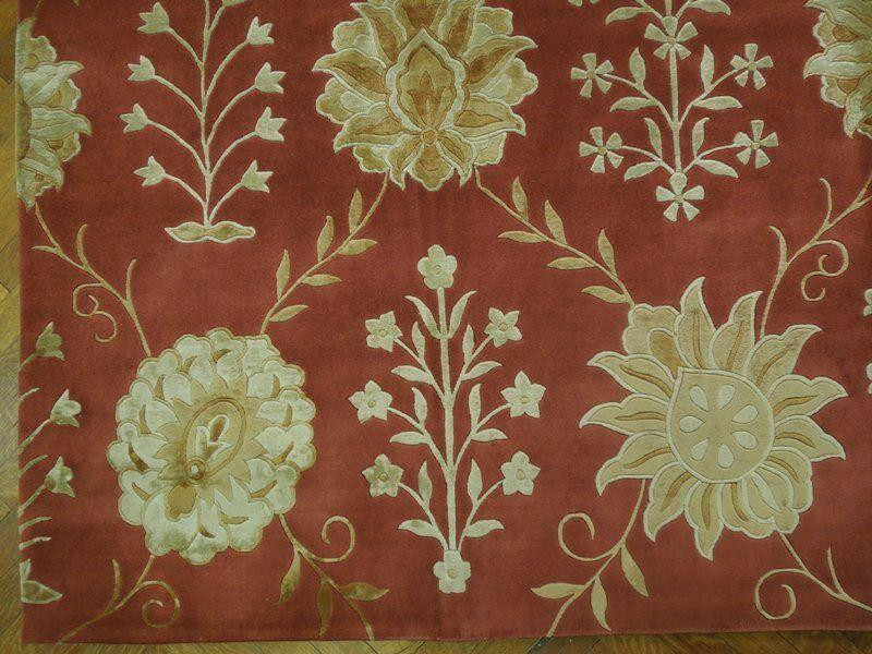 9 x 12 Wool & Silk Transitional Rug