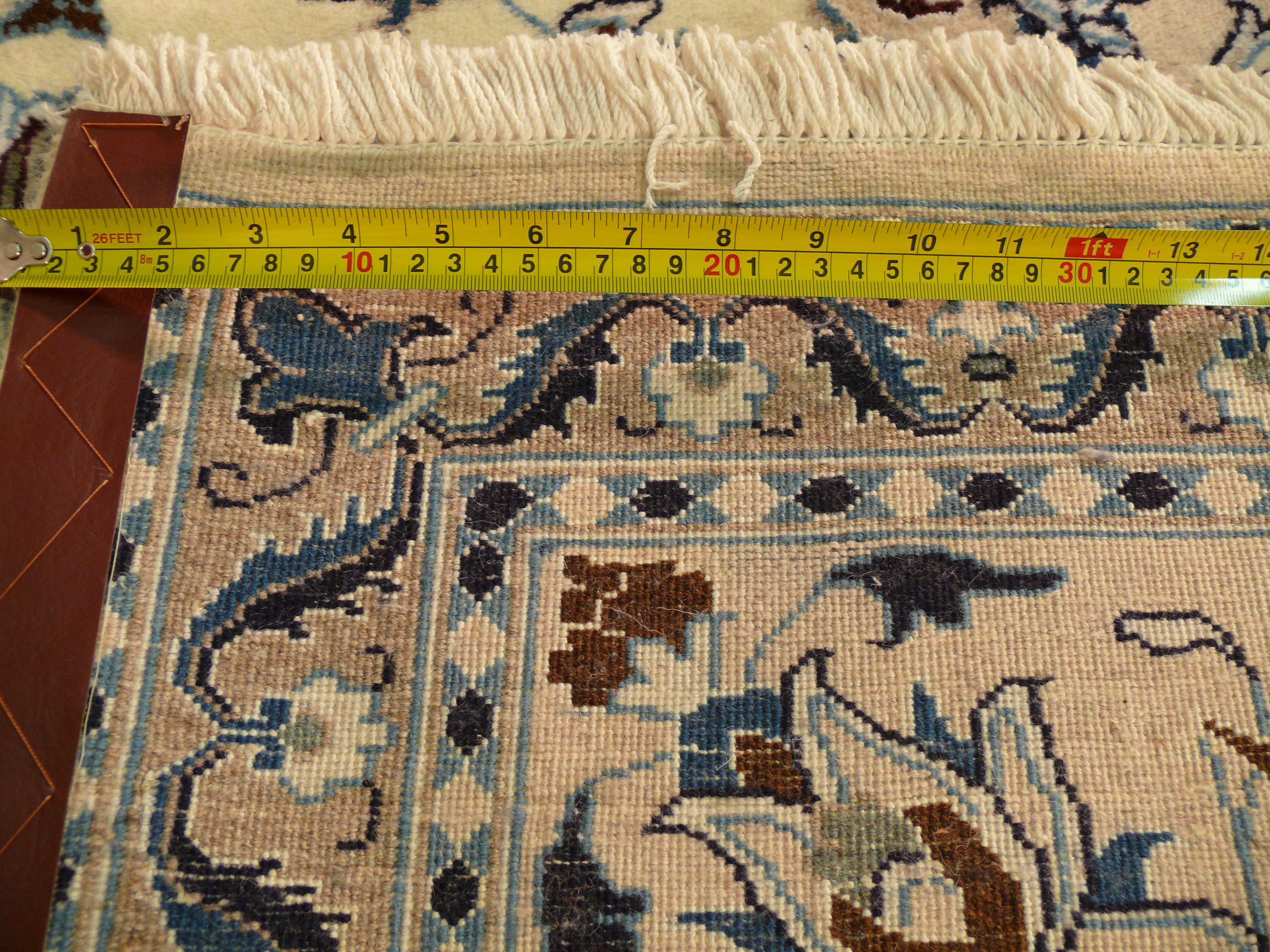 8'2" x 11'5" Persian Nain Rug very rare color combination