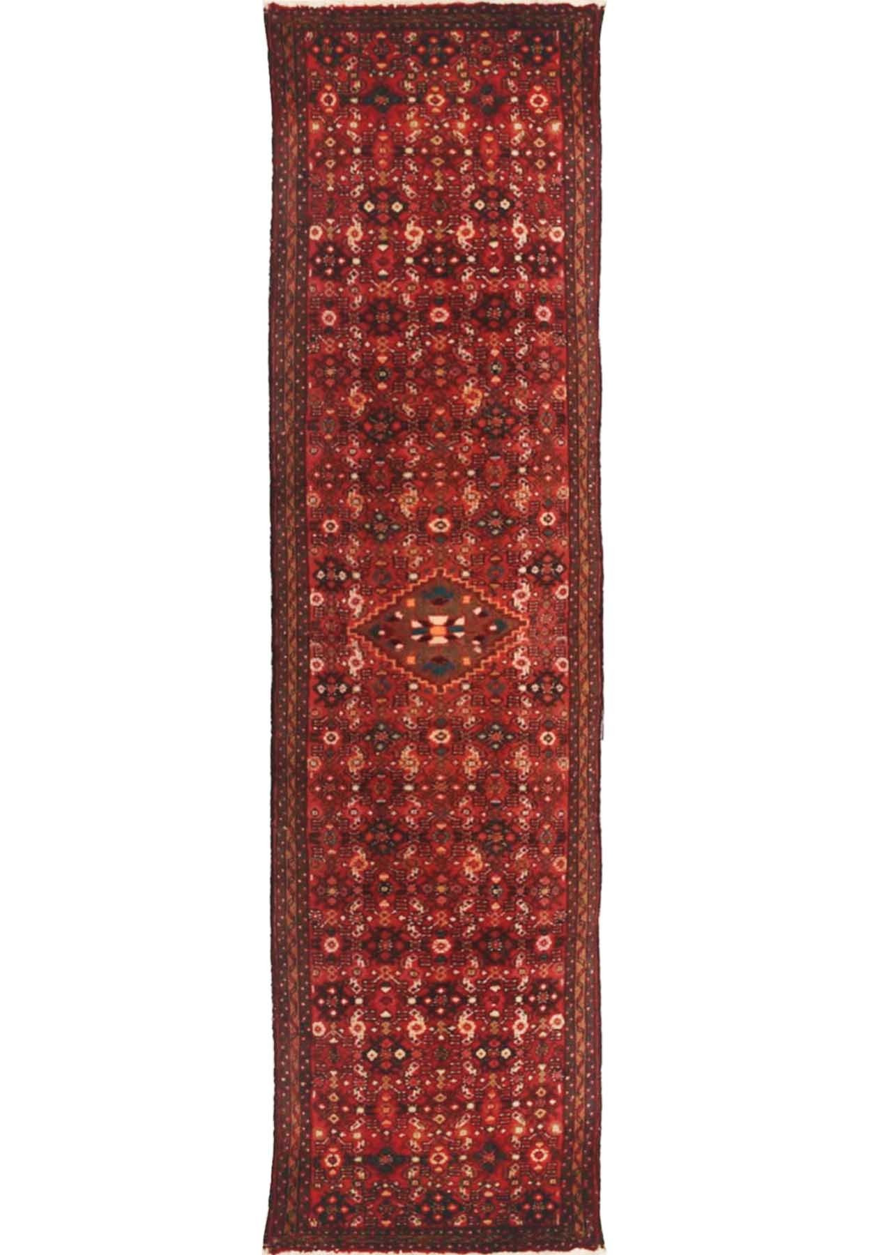 2'6 x 10'4 Persian Hosseinabad Runner Tribal Rug