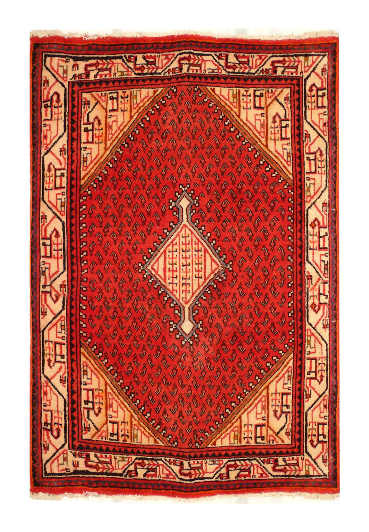 3'5 x 5 Persian Enjlas Rug