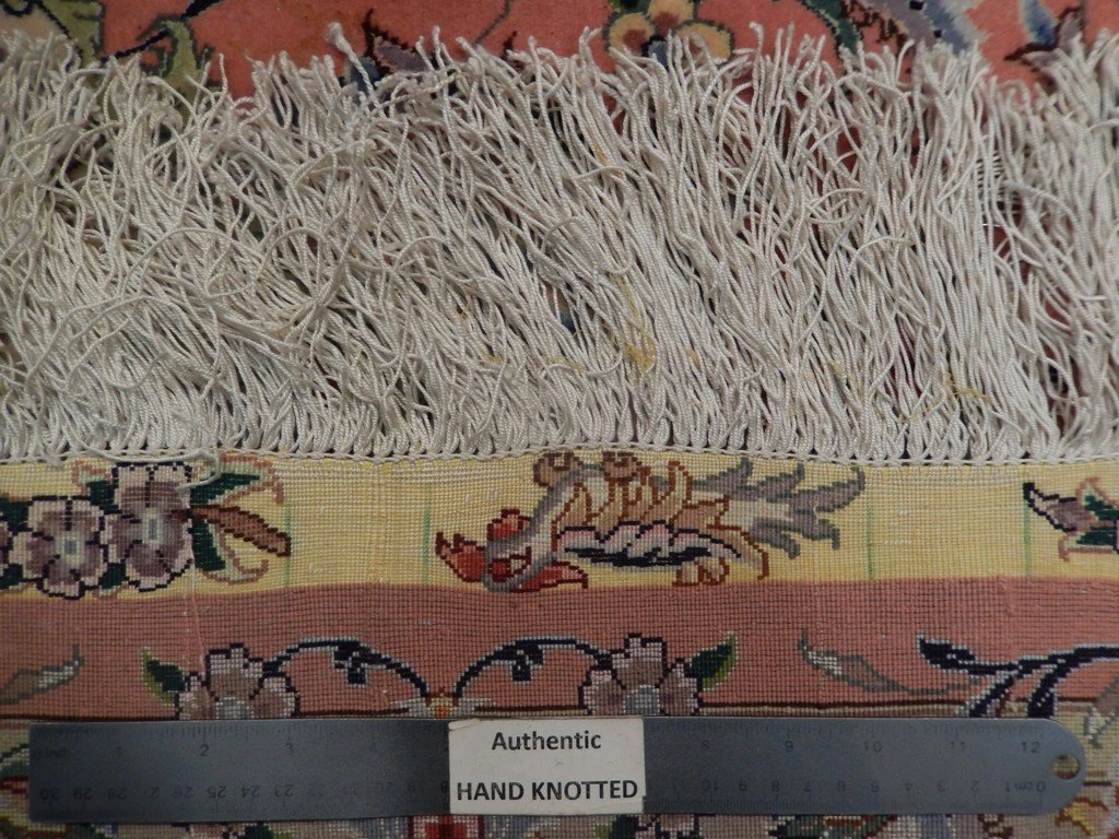 8 x 12 Persian Tabriz 70 Raj Wool & Silk Rug | Signed by Master Weaver