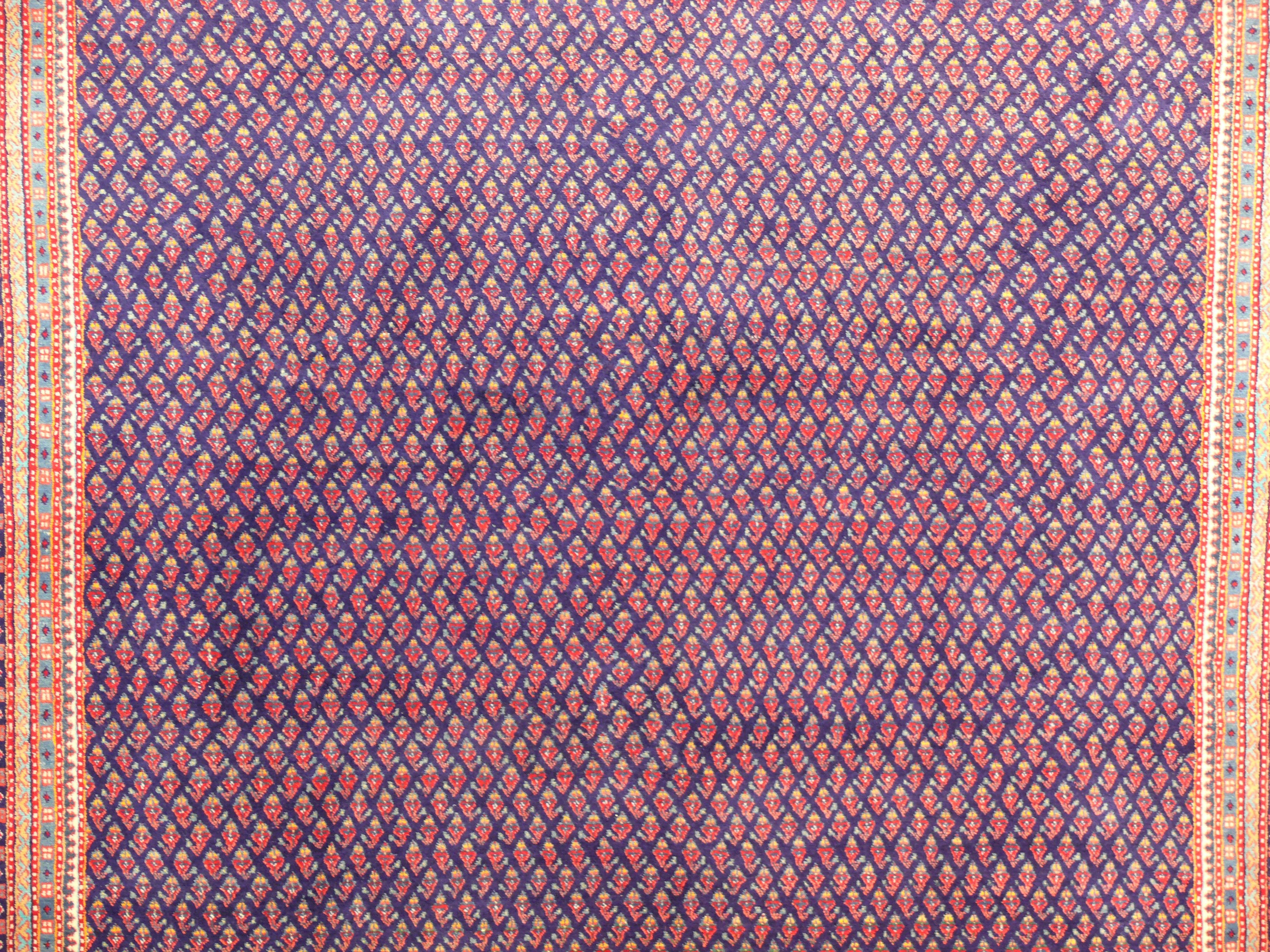 9 x 12'2" Persian Arak Rug - Detailed Pattern