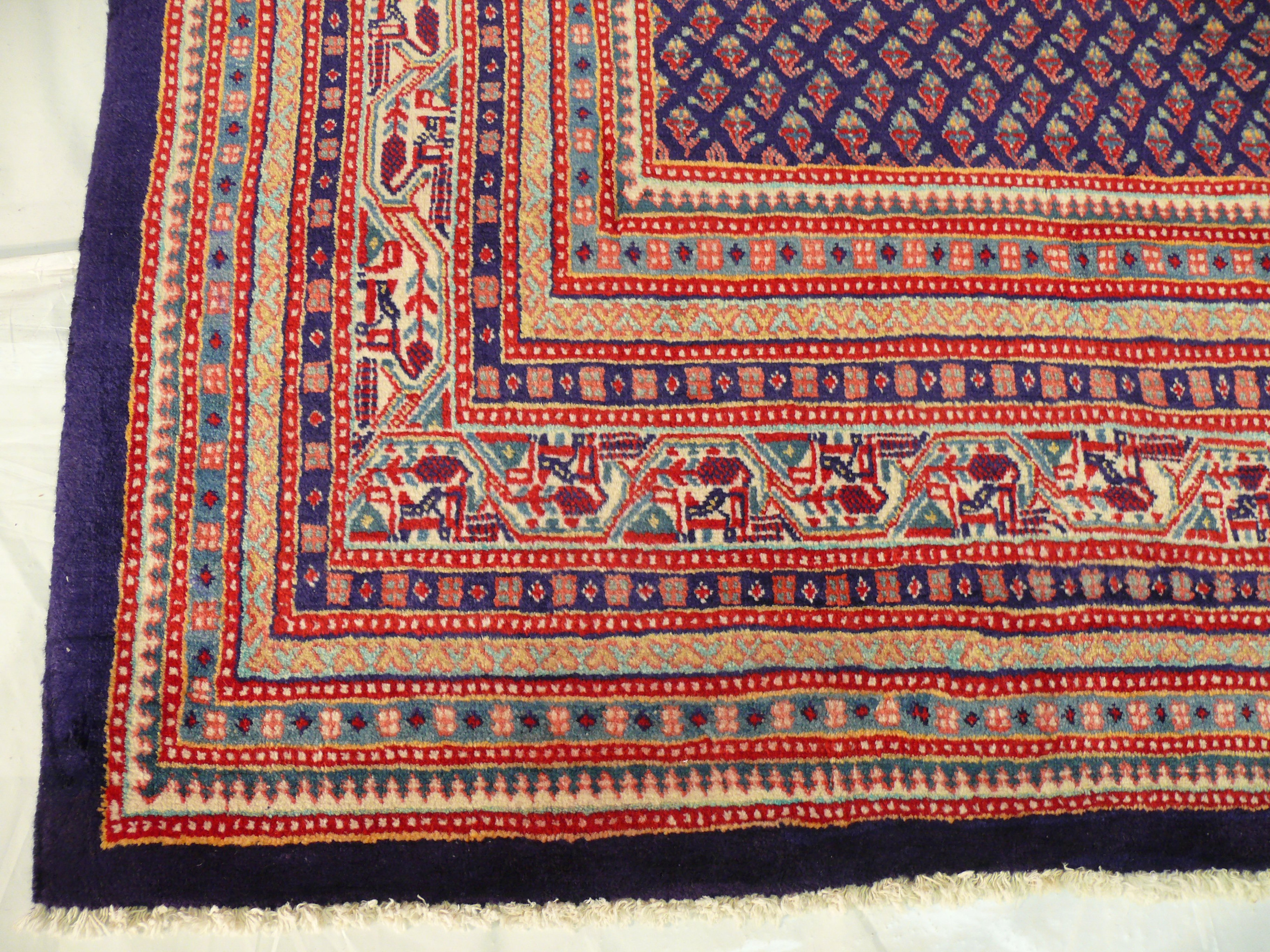9 x 12'2" Persian Arak Rug - Corner Detail