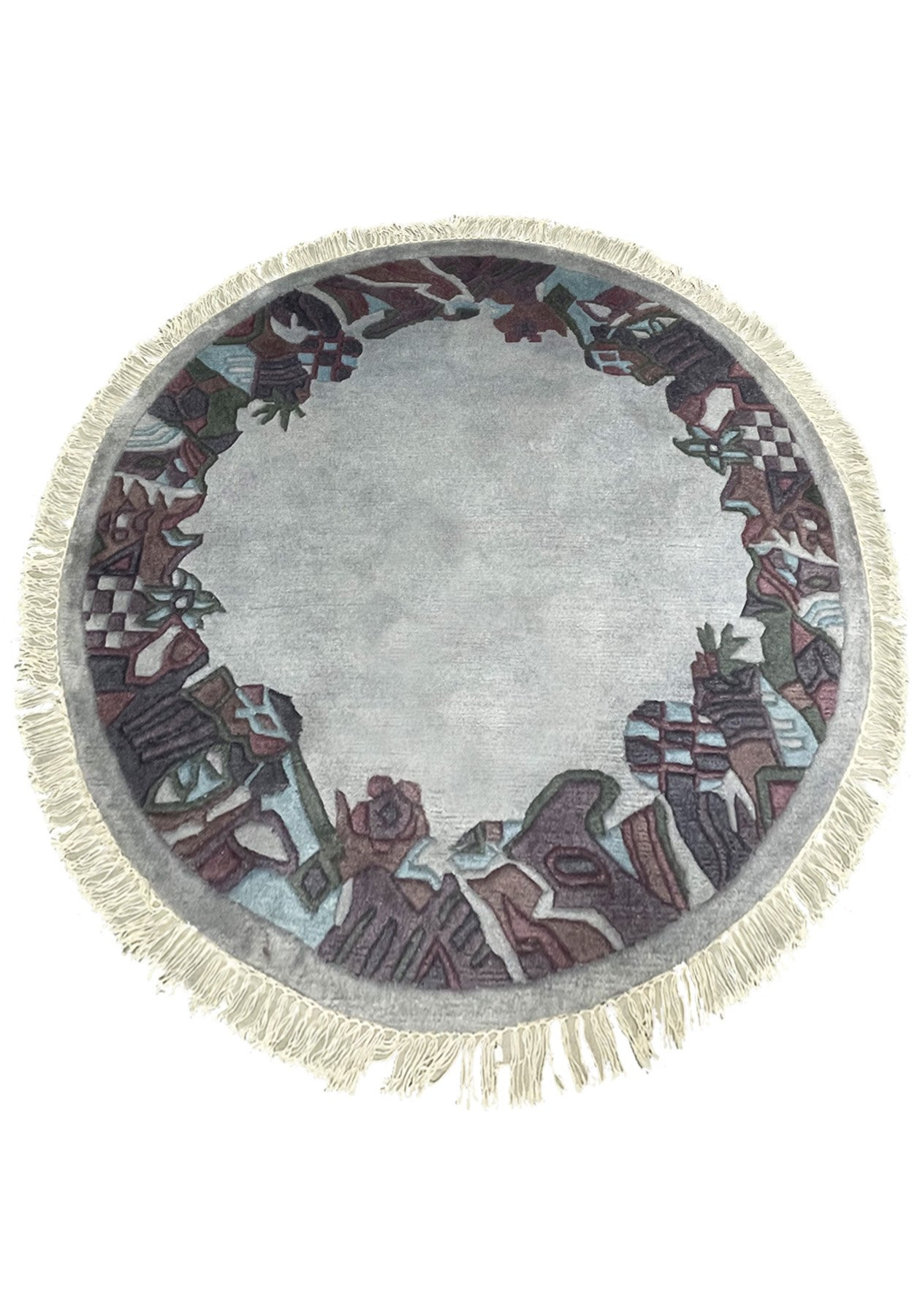 5 x 5 Modern Tibetan Round Rug