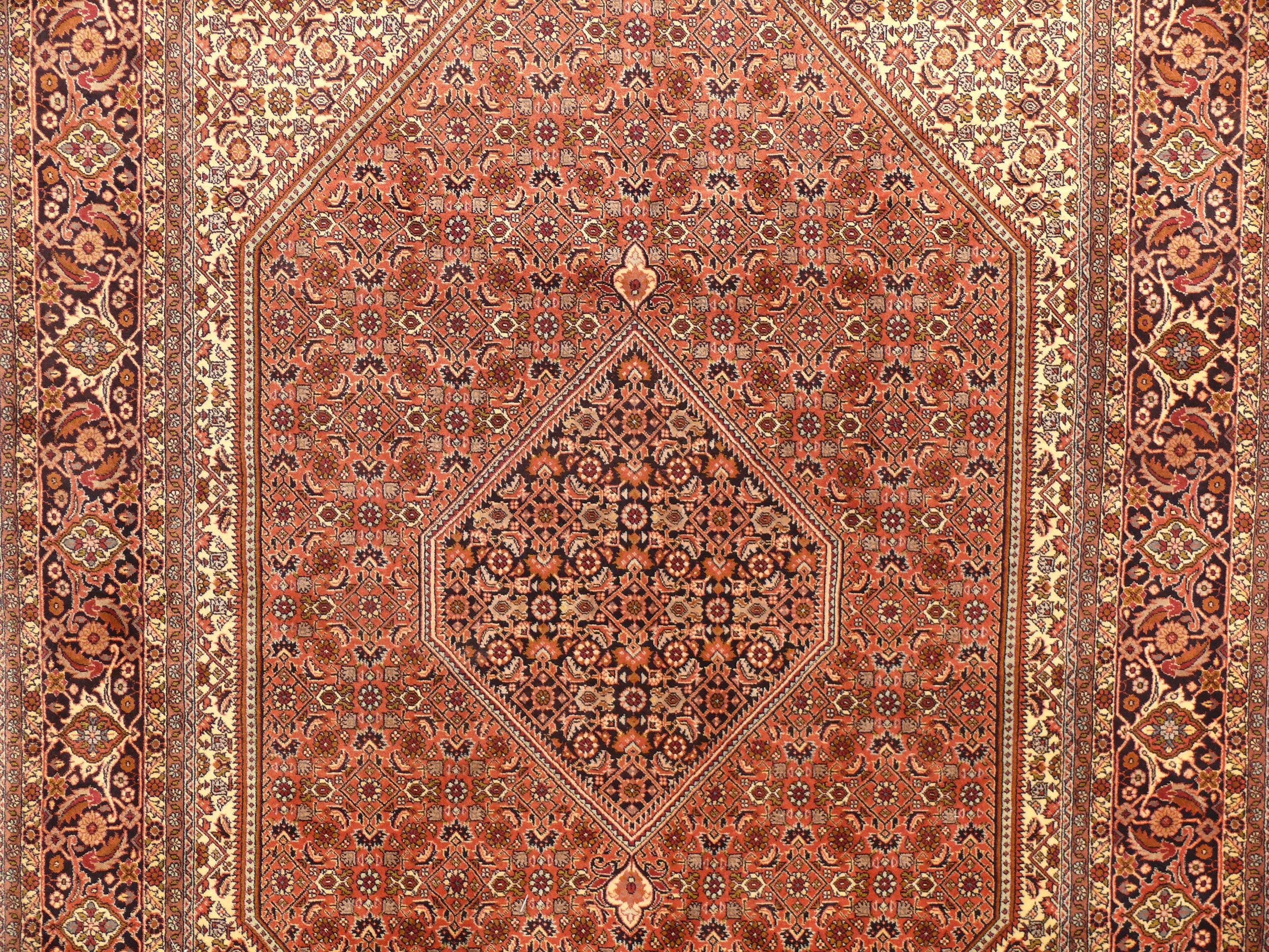 6'3" x 9'8" Persian Bijar Iron Rug