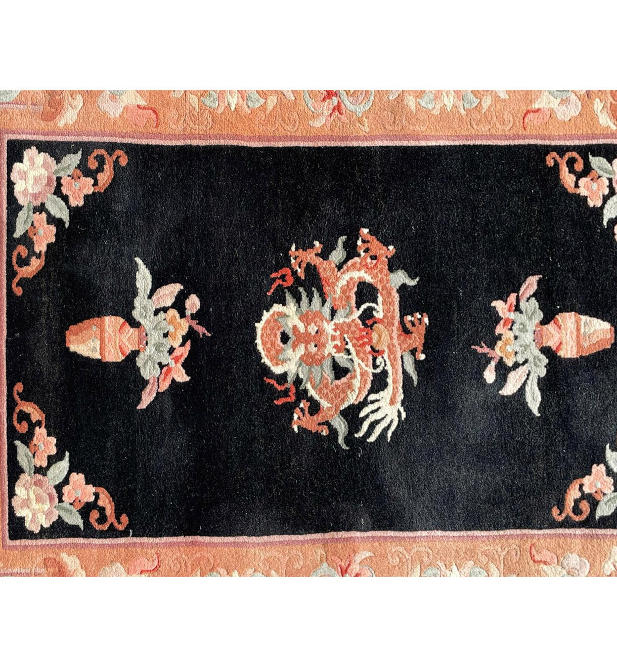 3 x 5'5 Antique Oriental Art Deco Rug