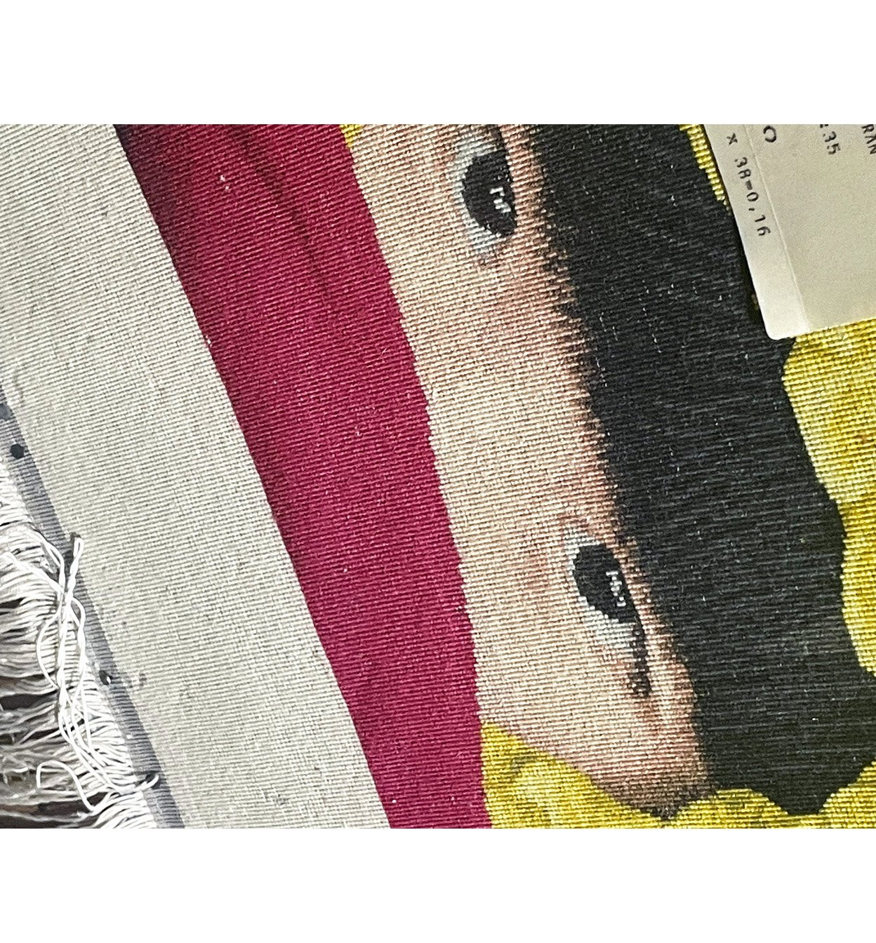 1'3 x 1'4 Glas Framed Persian Tabriz 50 Wool & Silk Rug