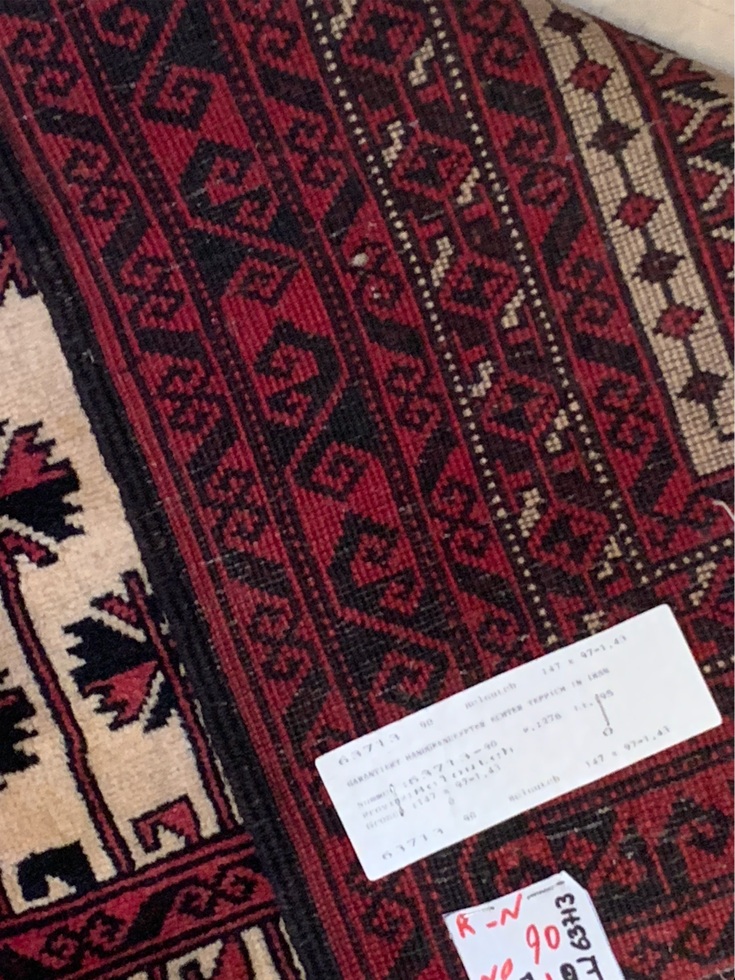 3 x 5 Persian Baluch Tribal Rug 12