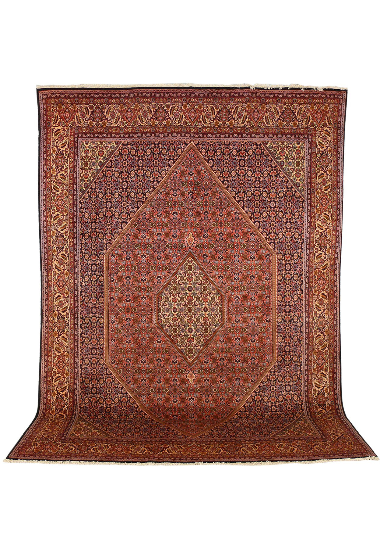 8'2 x 11'5 Persian Bijar Iron Rug | High-End