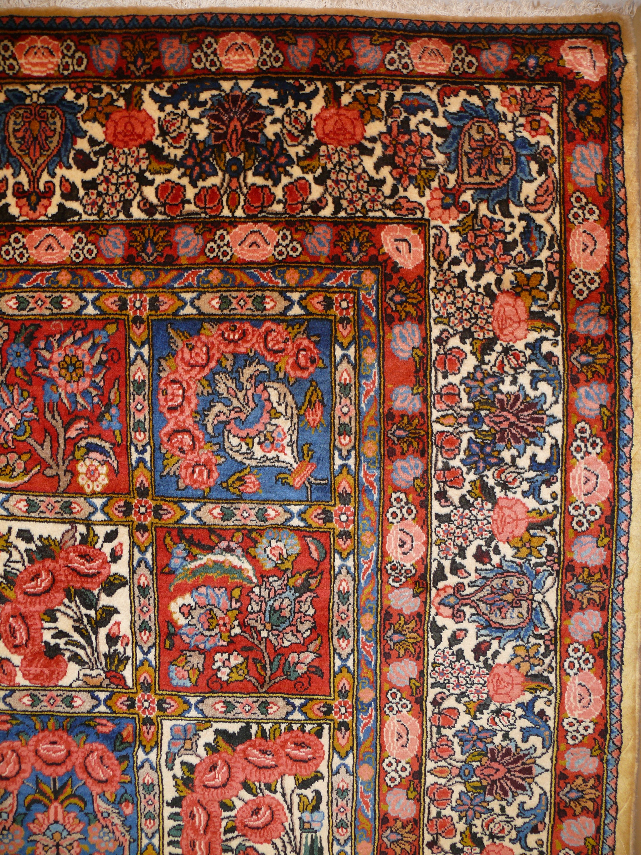 6'8 x 10'4 Persian Bakhtiar Tribal Garden Design  Rug
