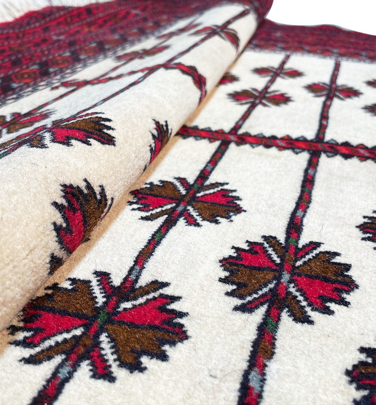 3'7" x 5'4 Rare Persian Baluch Tribal Rug