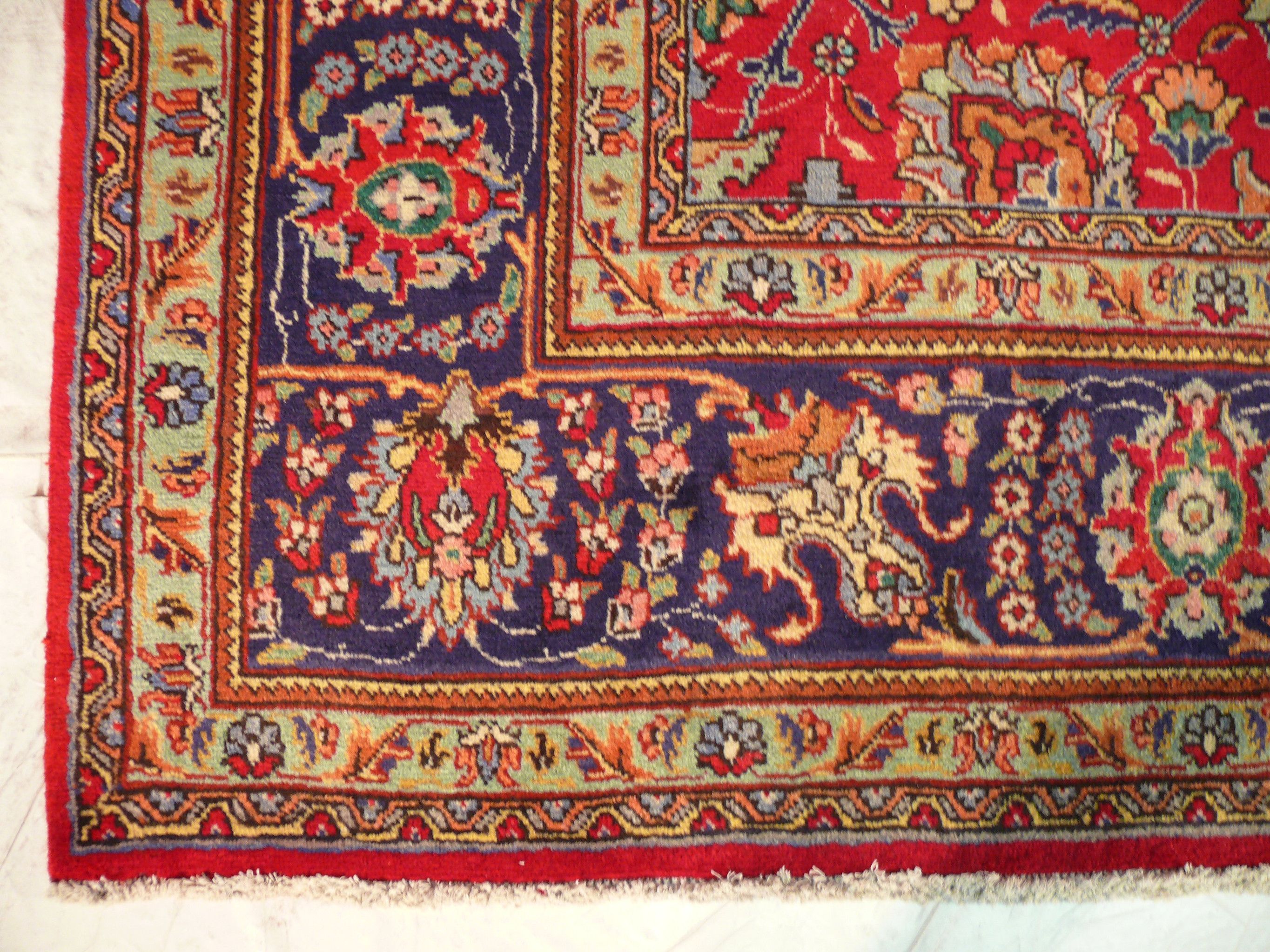 10 x 13 Persian Tabriz Rug Allover Design