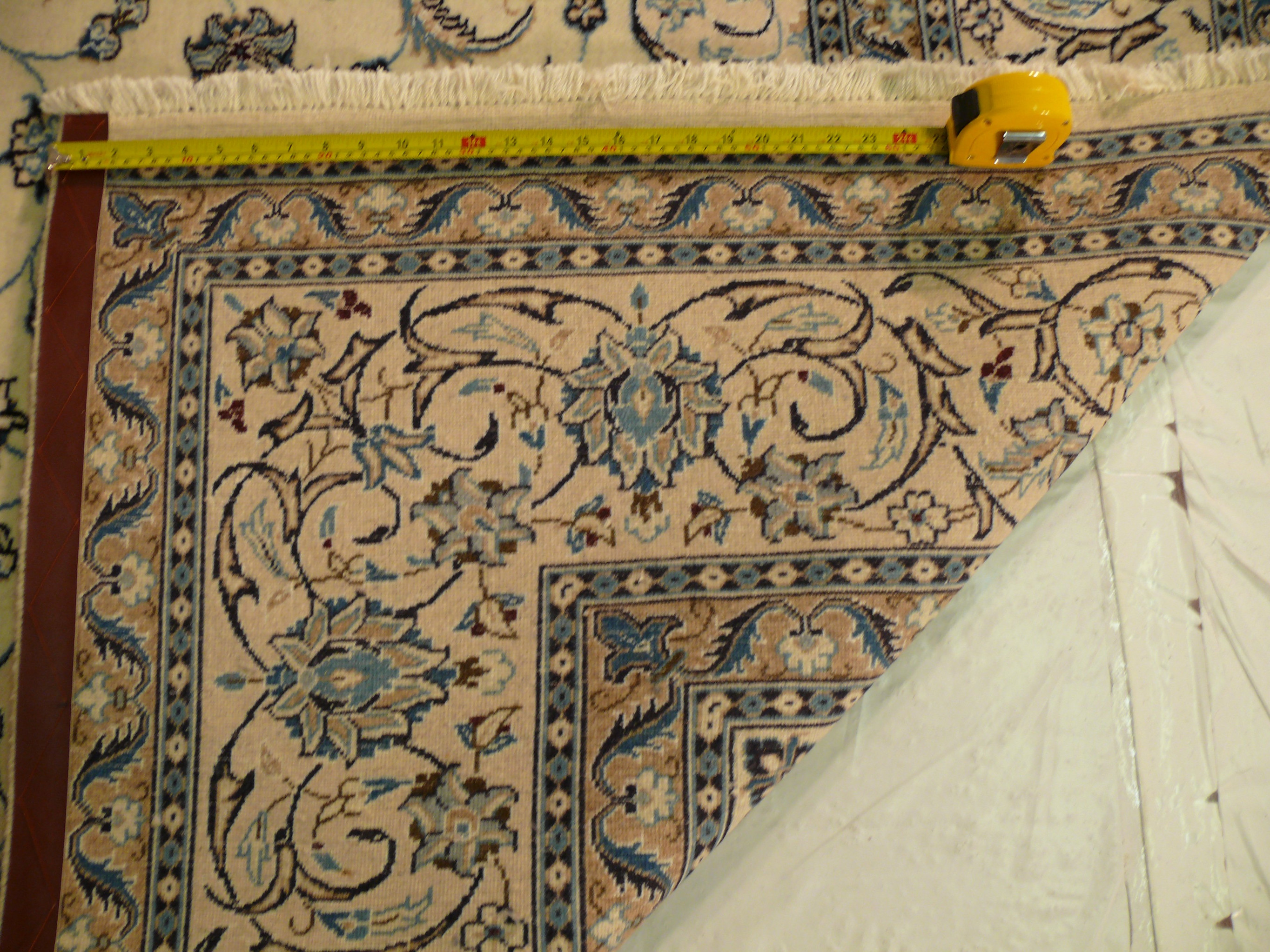 8 x 11'3 Persian Nain Rug Wool & Silk