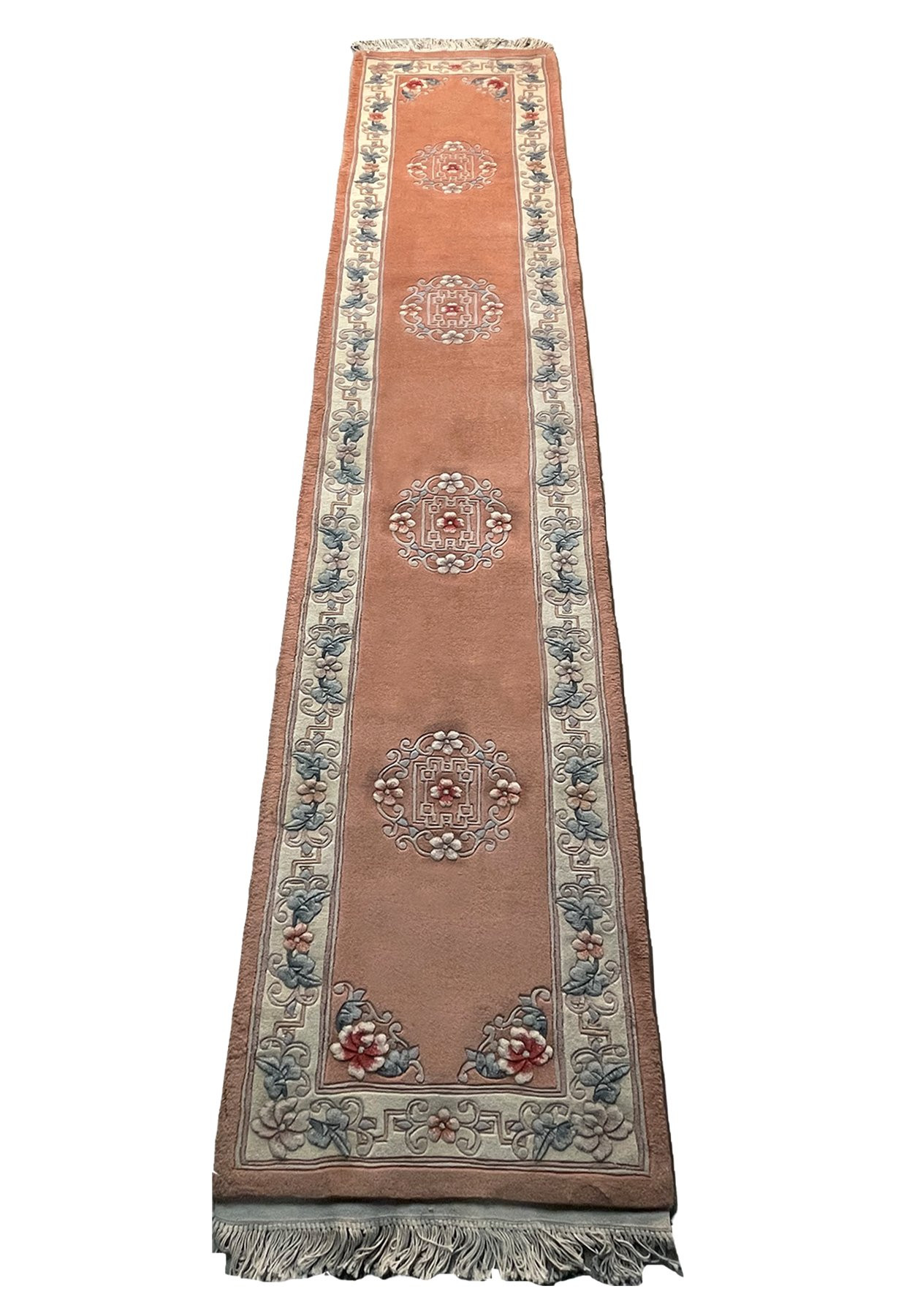2'3 x 11 Oriental Art Deco Runner Rug
