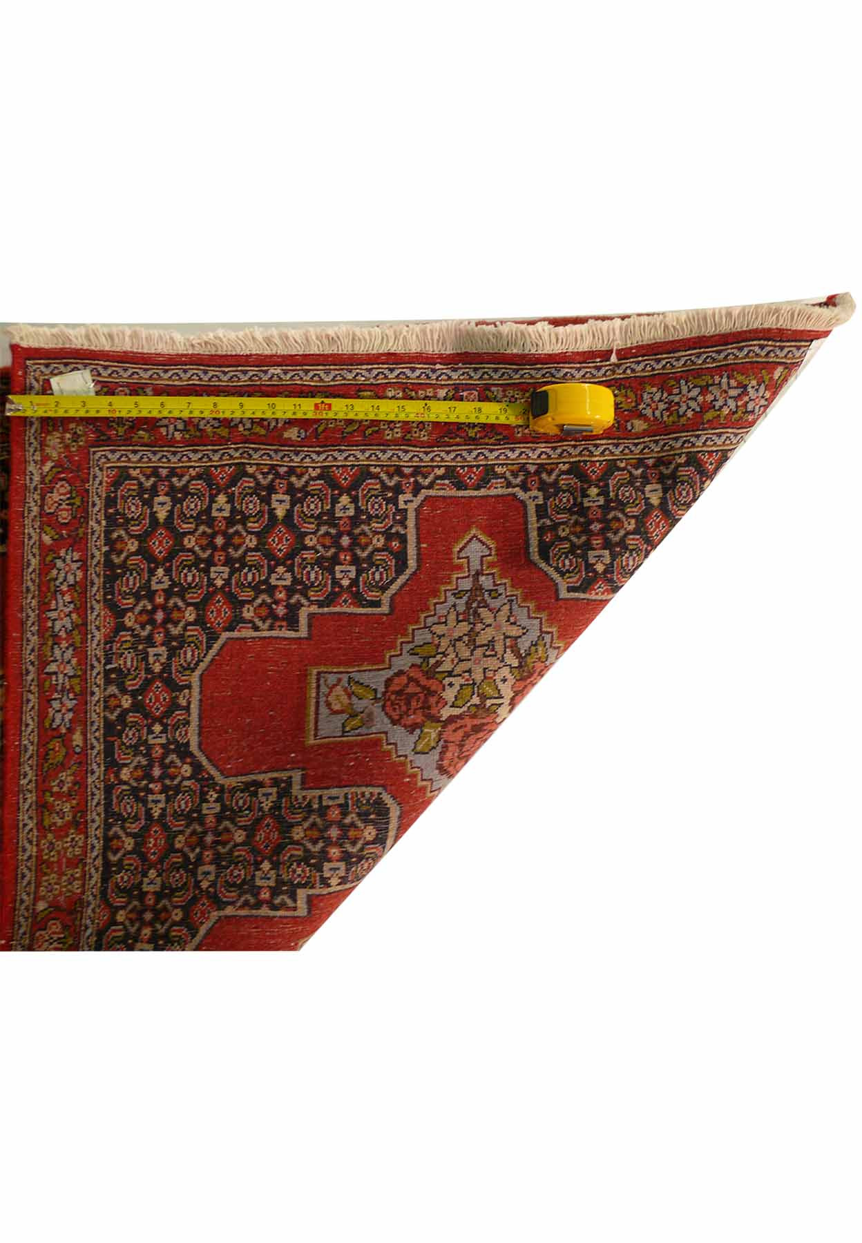 2'9" x 12'2" Botanical Persian Senneh Runner Rug | Kurdish Style