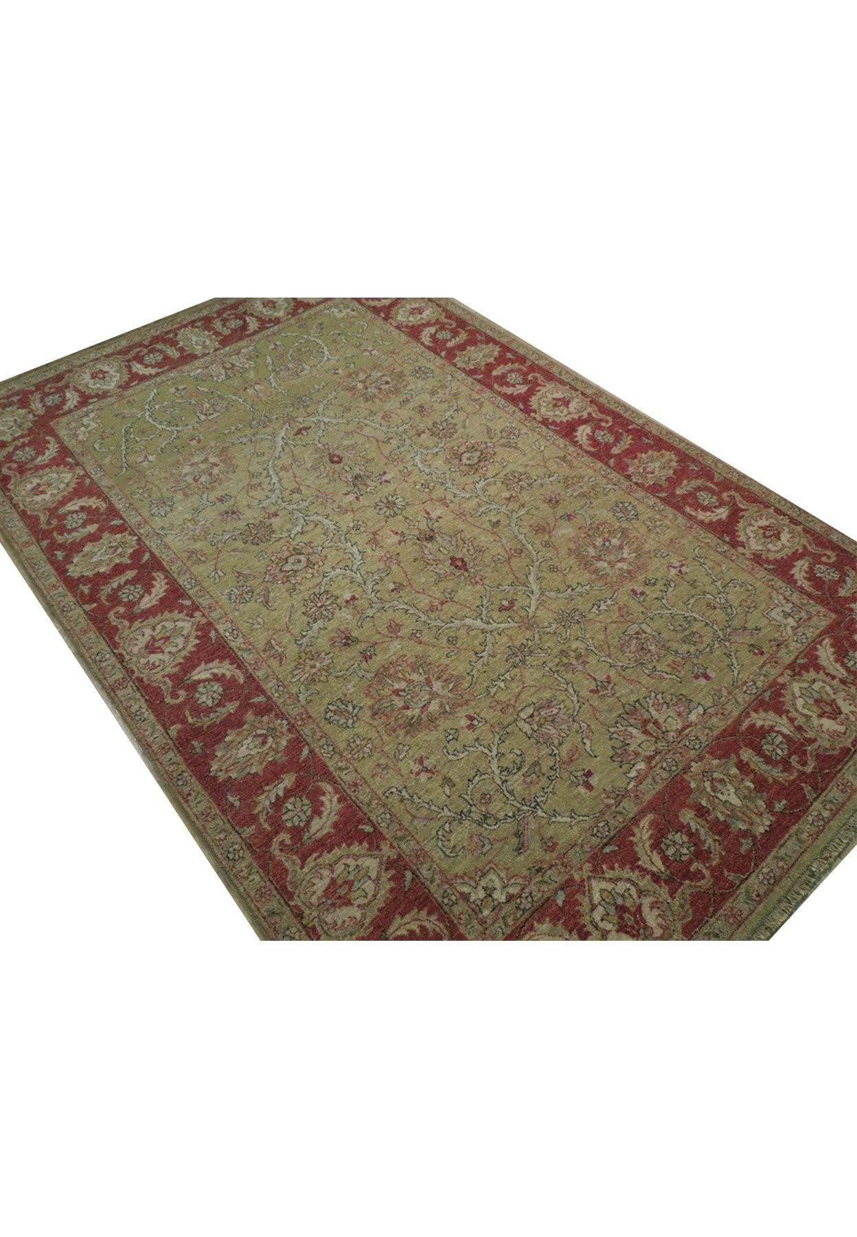 6' x 9' Transitional Chobi Vegetable Dyed Rug 7