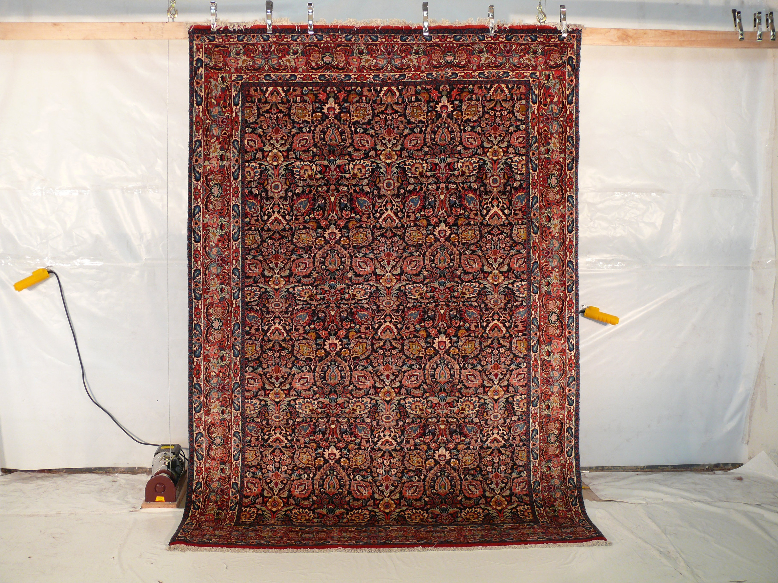 Antique 6'6 x 9'8 Persian Bijar All Over Design Rug