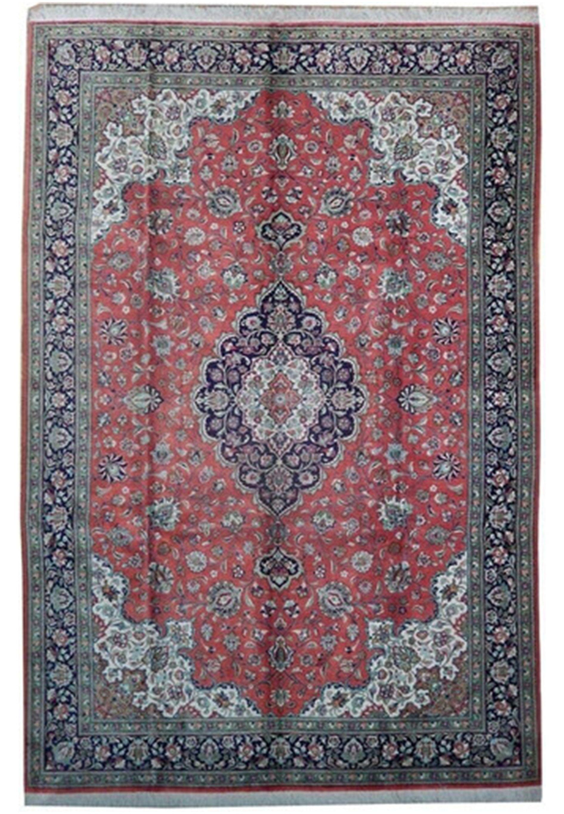 6'6 x 9'8 Persian Qum All Silk Rug Masterpiece