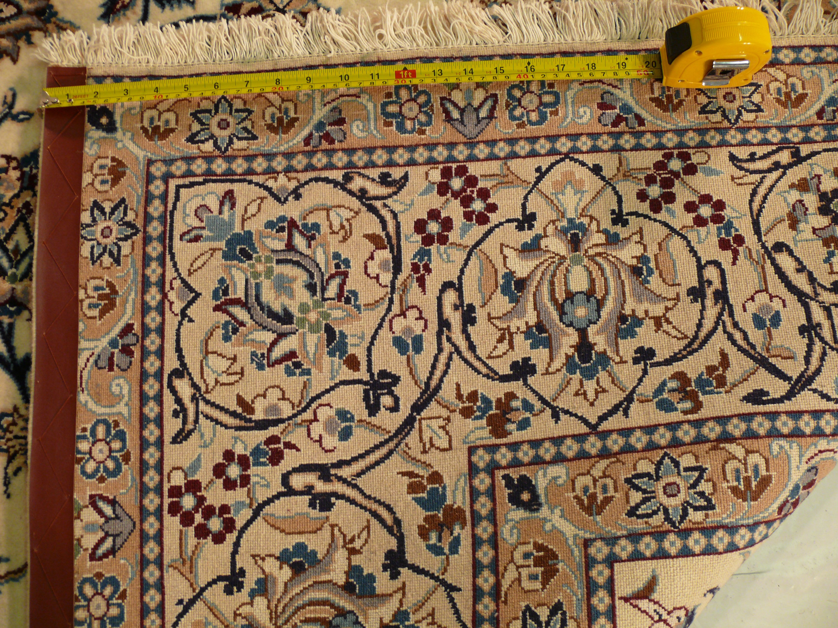 8'1" x 11'5 Persian Nain 9 LAA Rug Wool & Silk