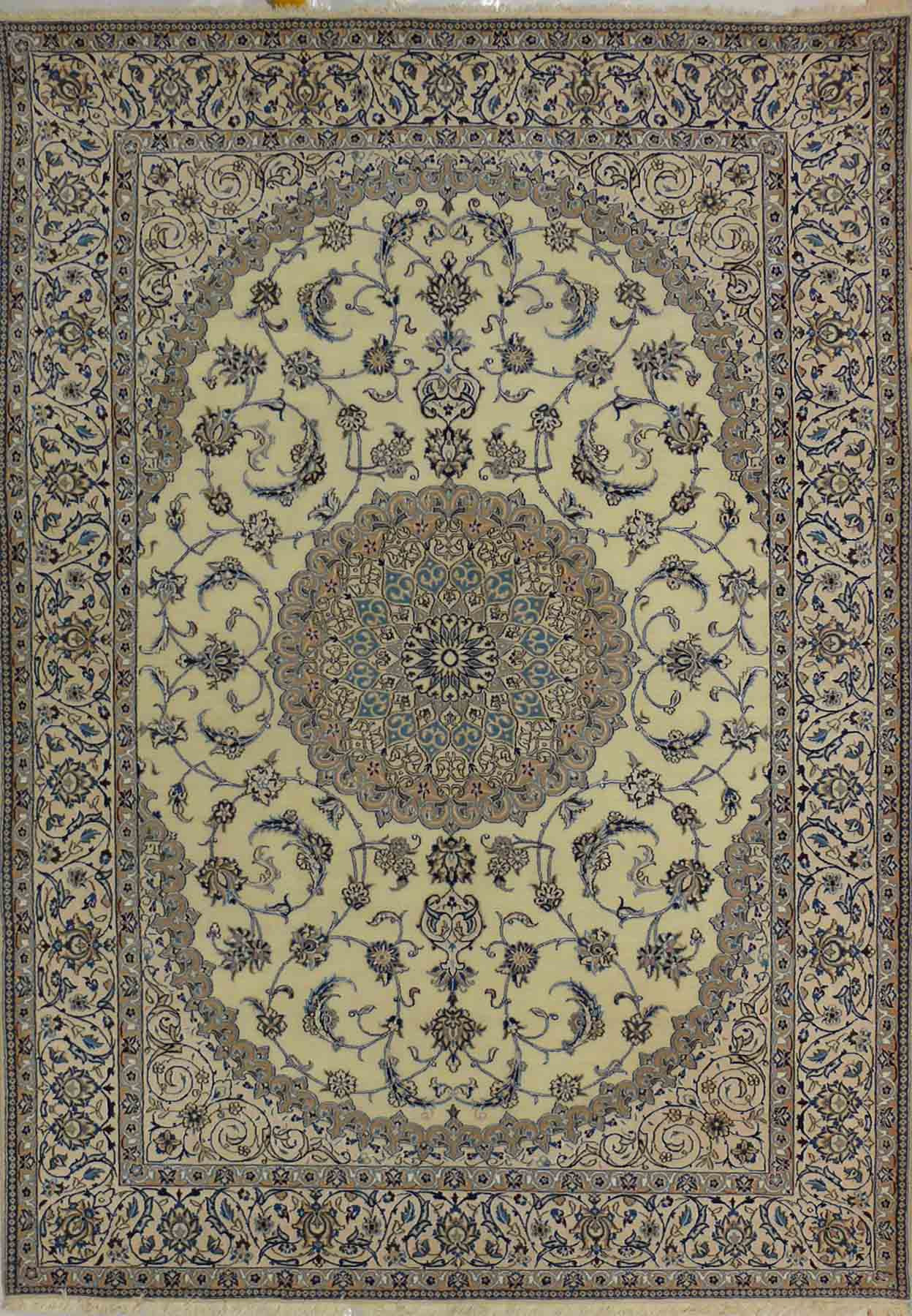 6'5 x 10 Persian Nain 9 LAA Rug Wool with Silk