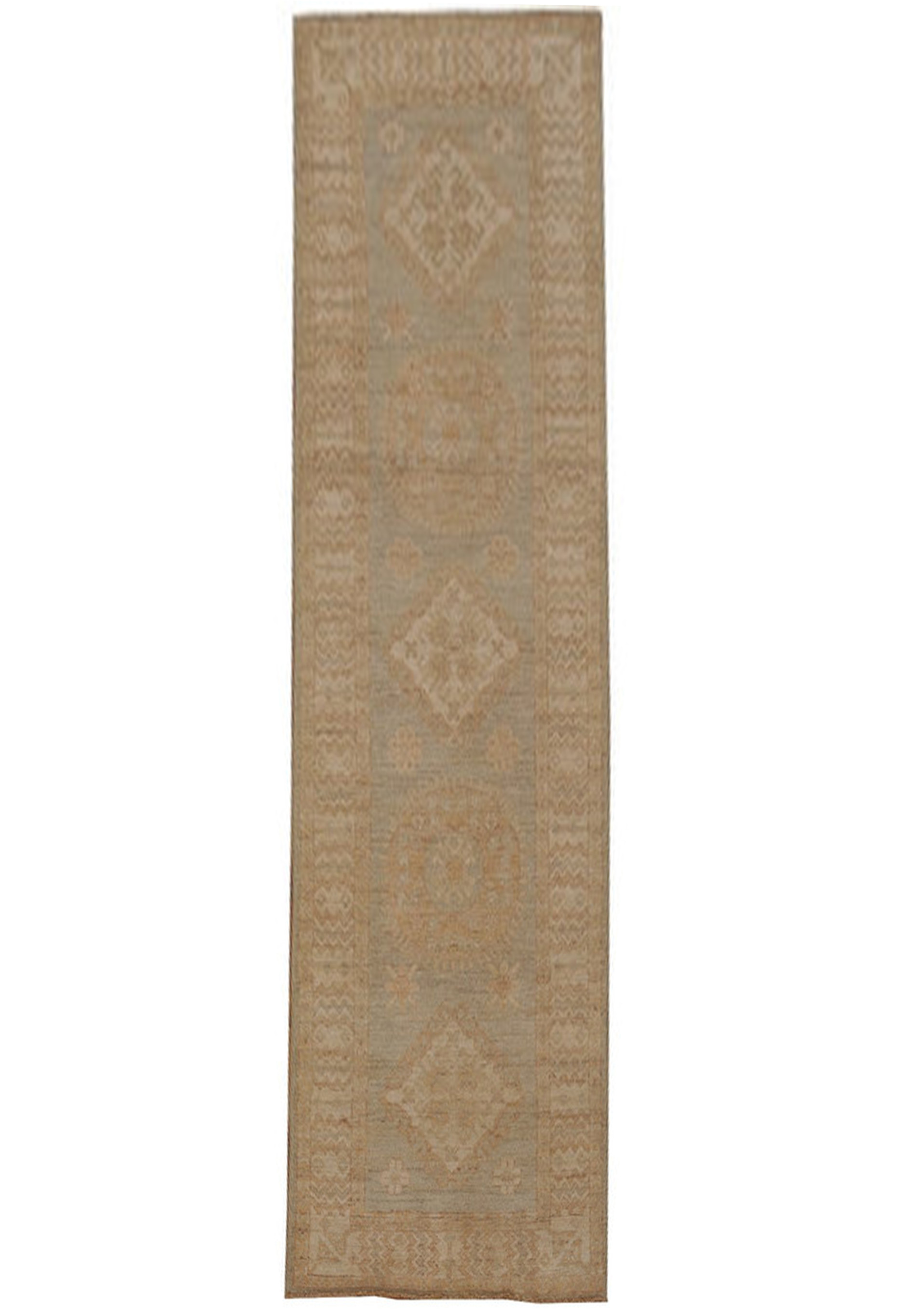 2'6'' x 9' Chobi Peshawar Sun Dried Rug Ancient Pot Dyeing Elegant Runner