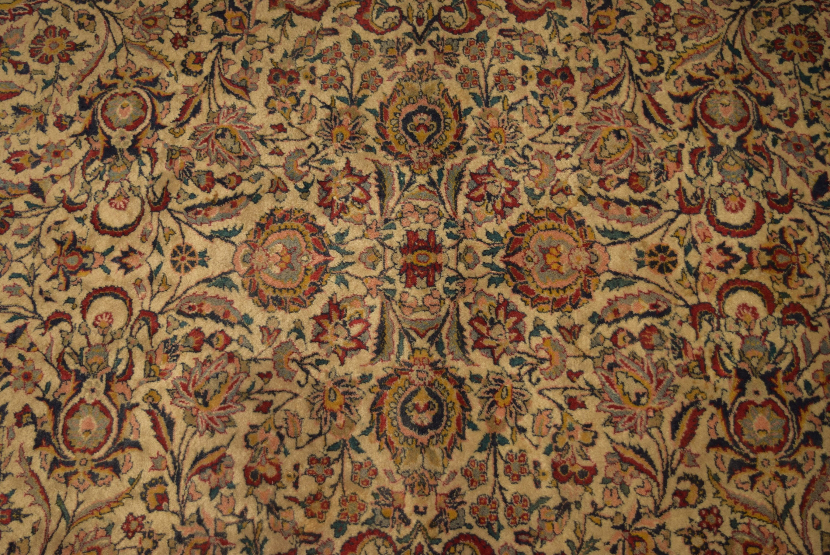 5'4" x 7'8" Antique Persian Kashan Rug