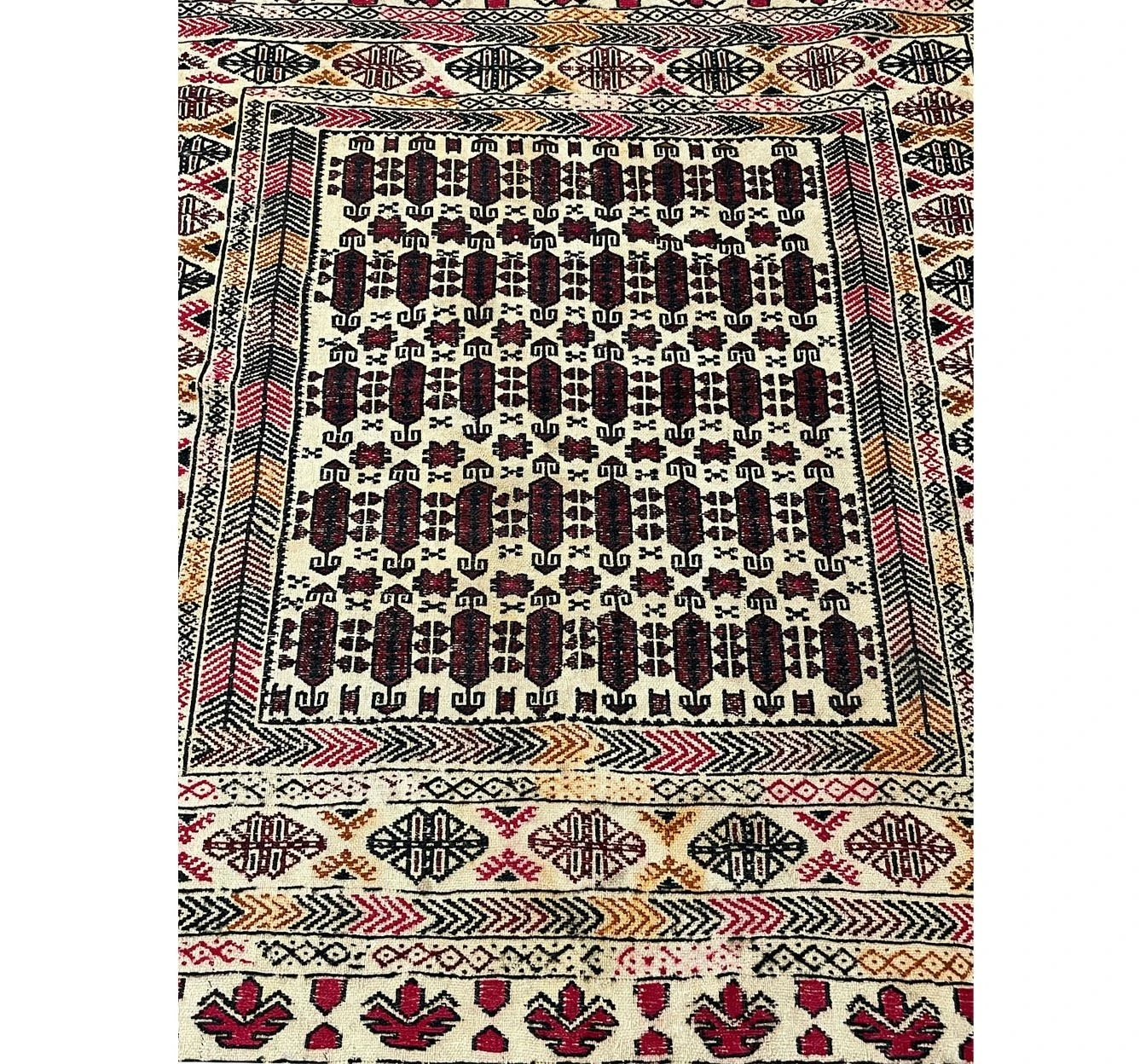 3'8" x 5'4" Antique Persian Baluch Rug