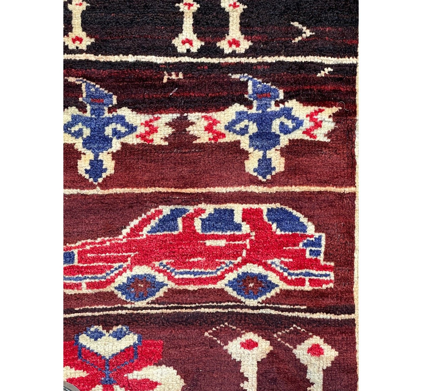 3'3" x 4' Oriental Baluch Tribal Rug