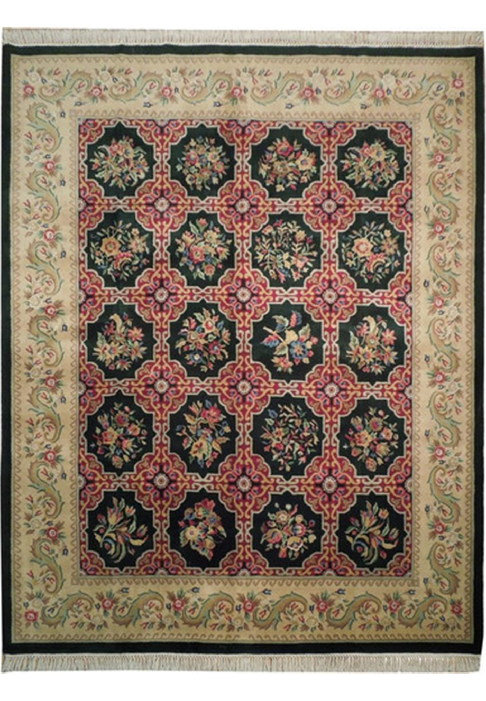 8 x 10 Authentic Oriental Savonnerie French Design Rug