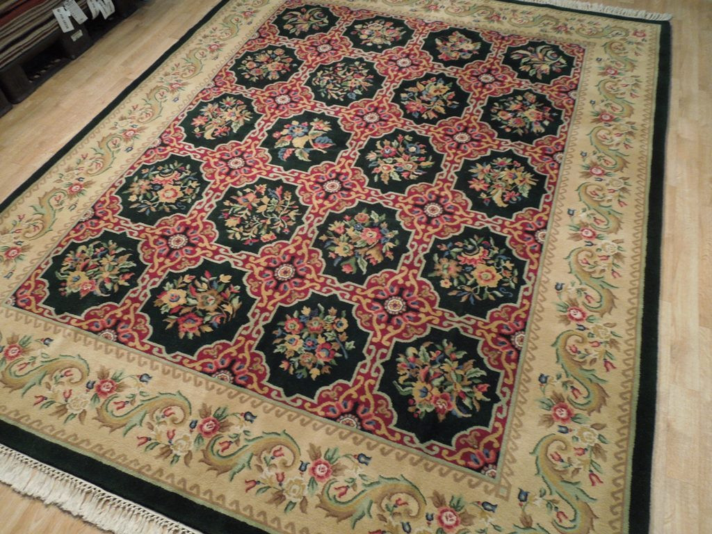 8 x 10 Authentic Oriental Savonnerie French Design Rug