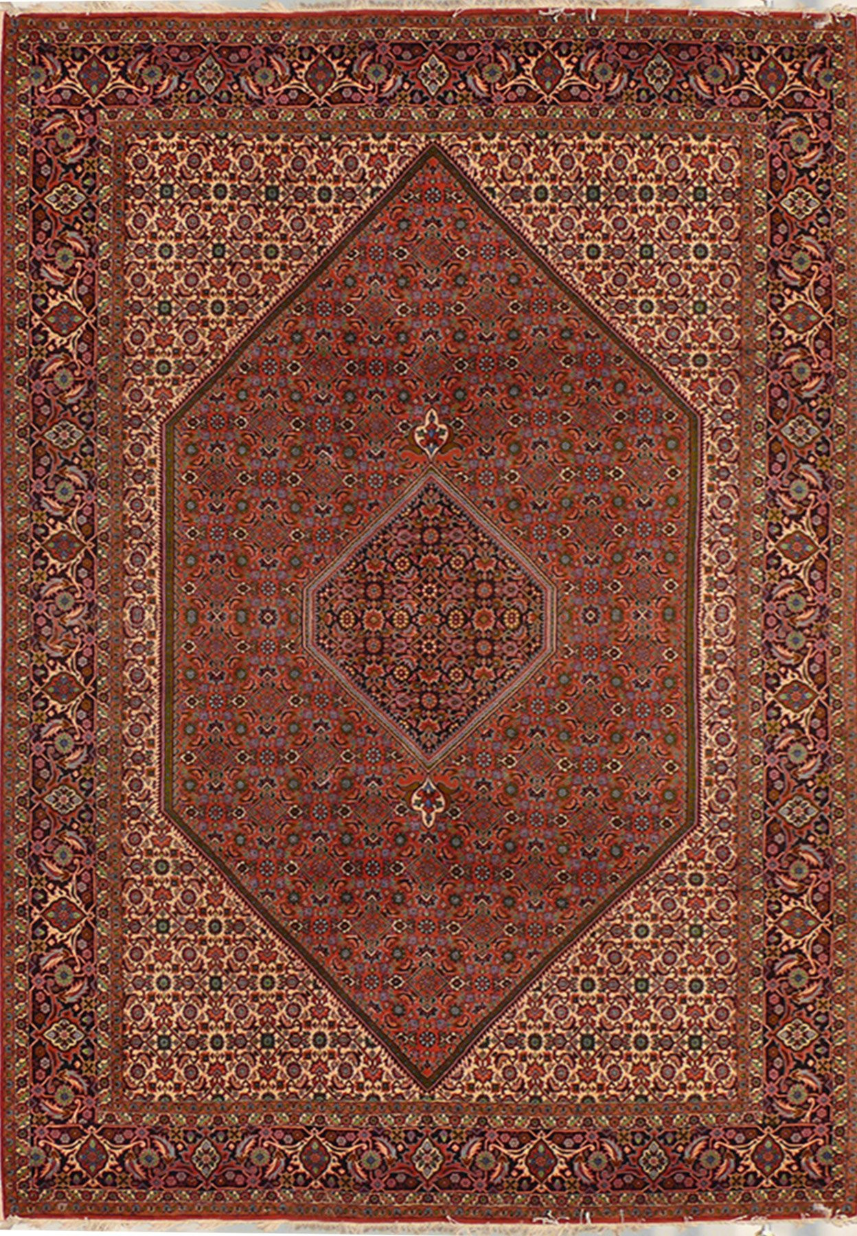7 x 10 Persian Bijar Iron Rug 2