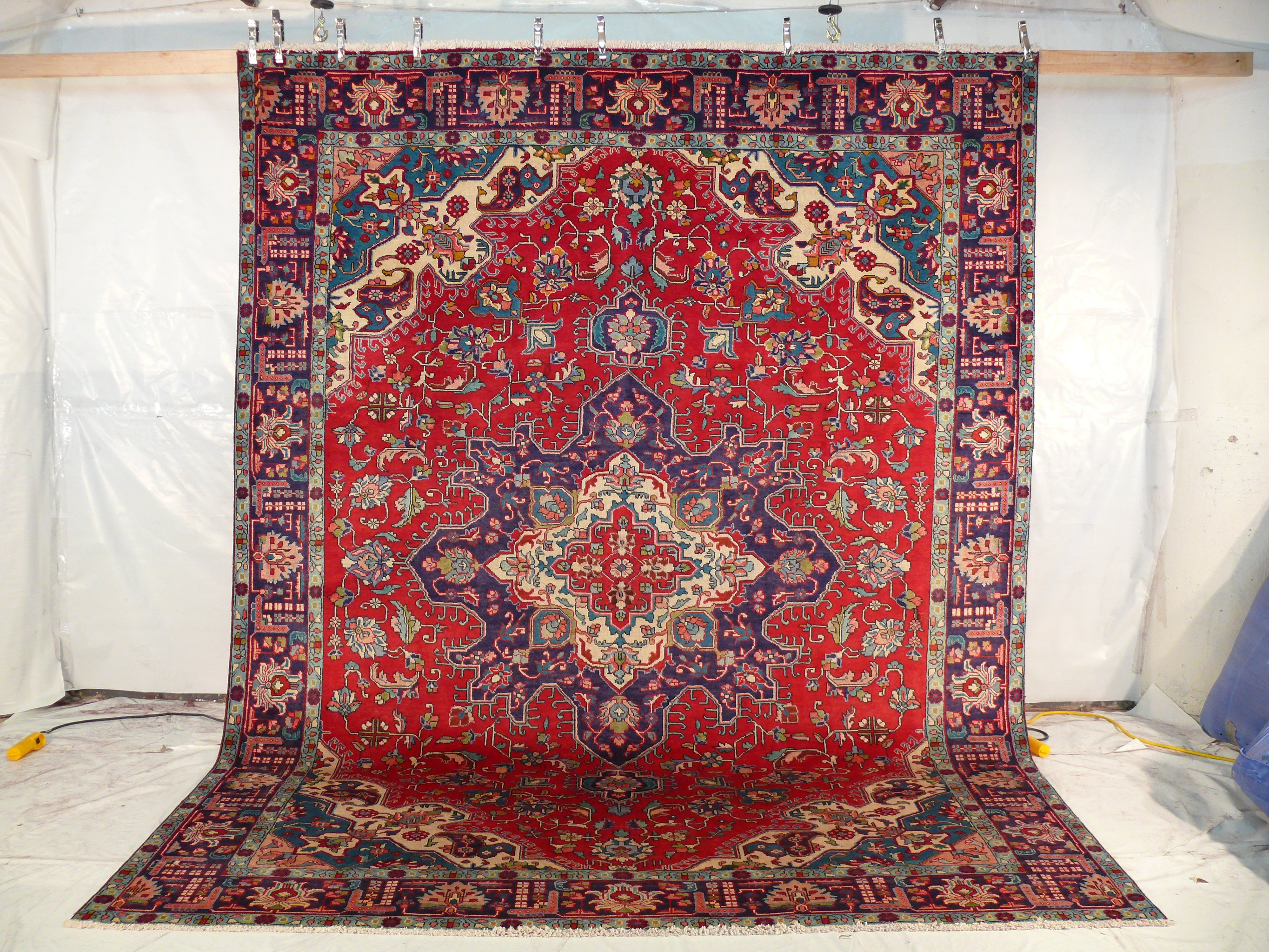 10 x 13 Geometric Tabriz Persian Rug