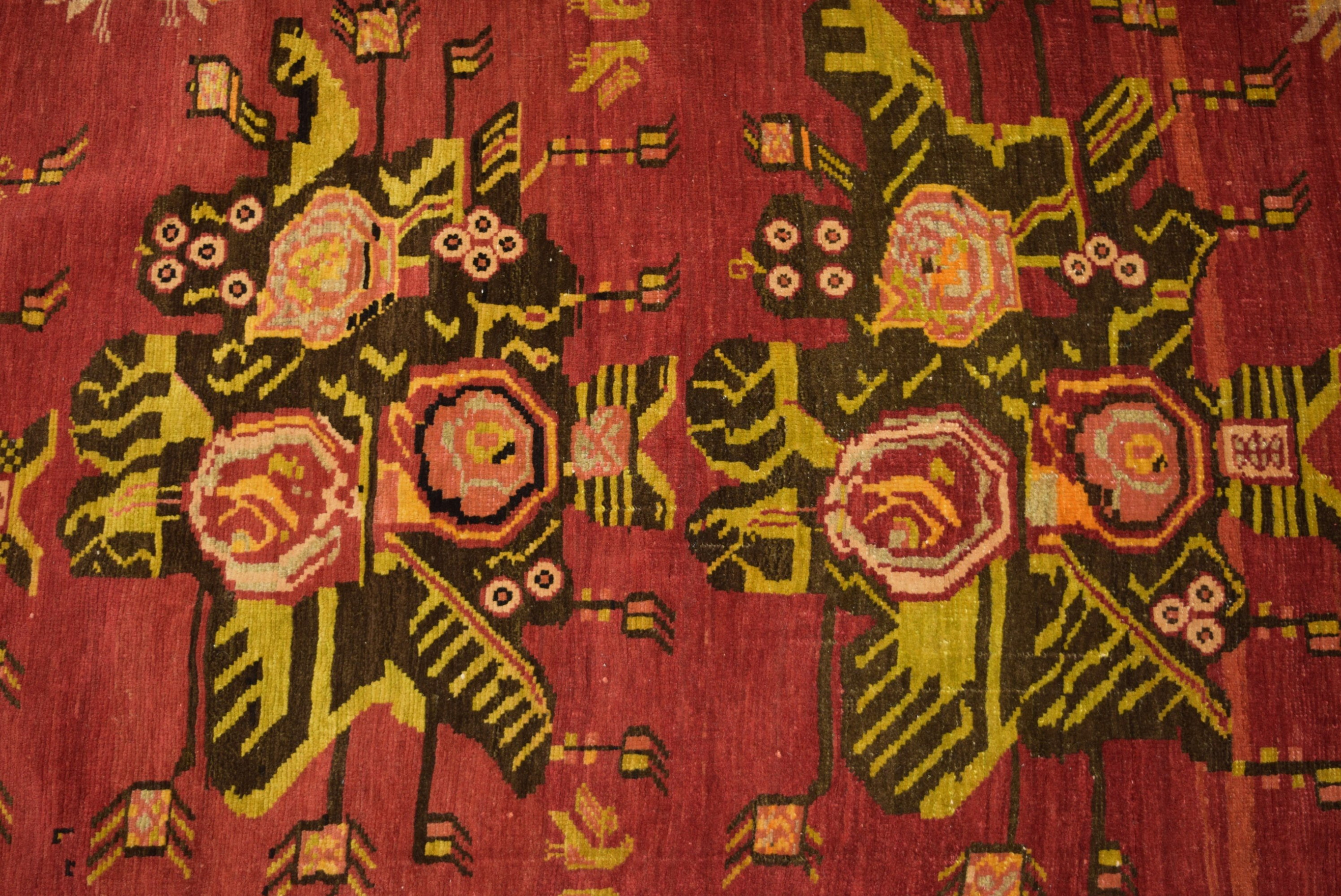 4'5 x 7'3 Caucasian Kazak Semi-Antique Rug