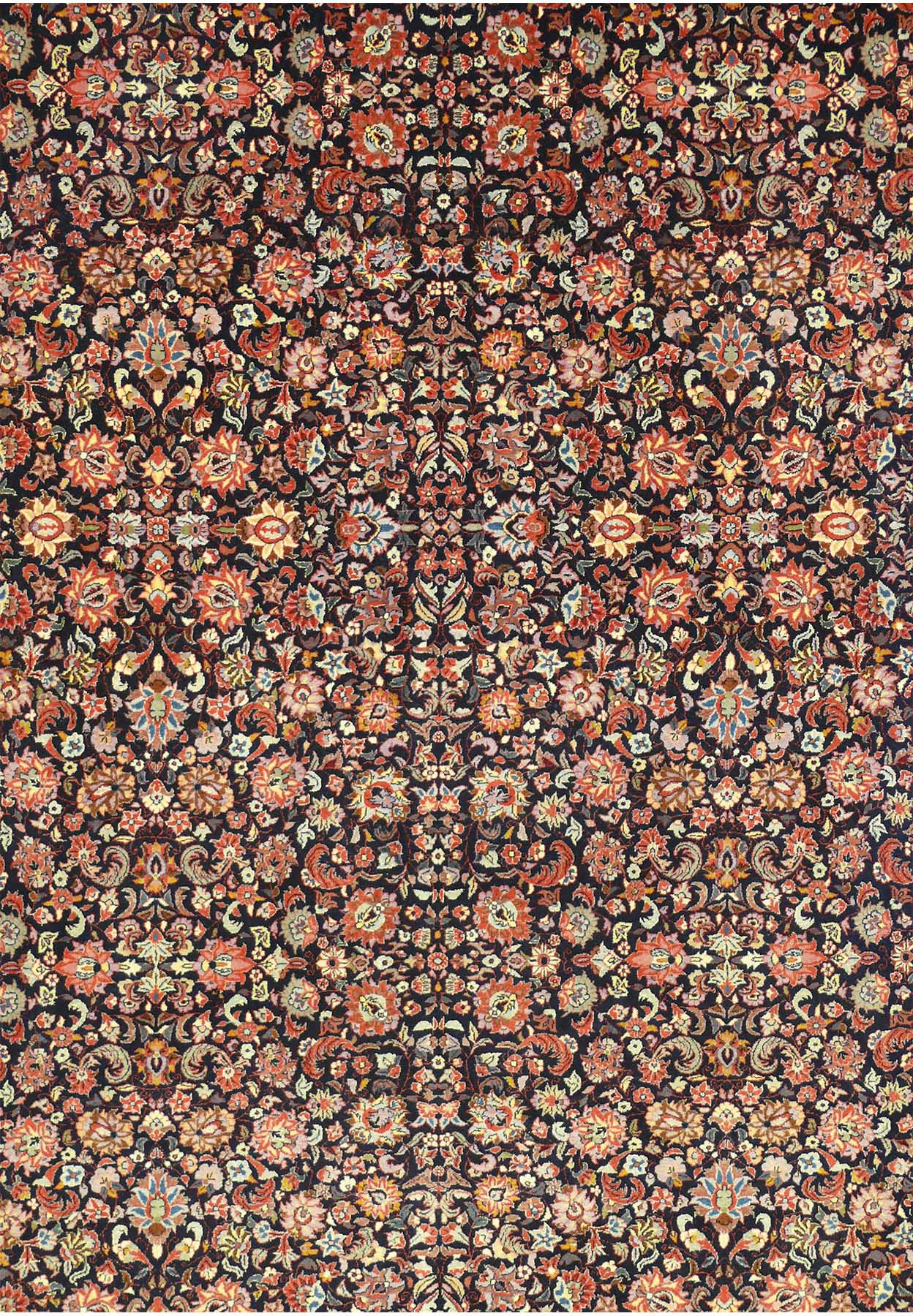 6'6 x 9'5 Persian Bijar All Over Design Rug