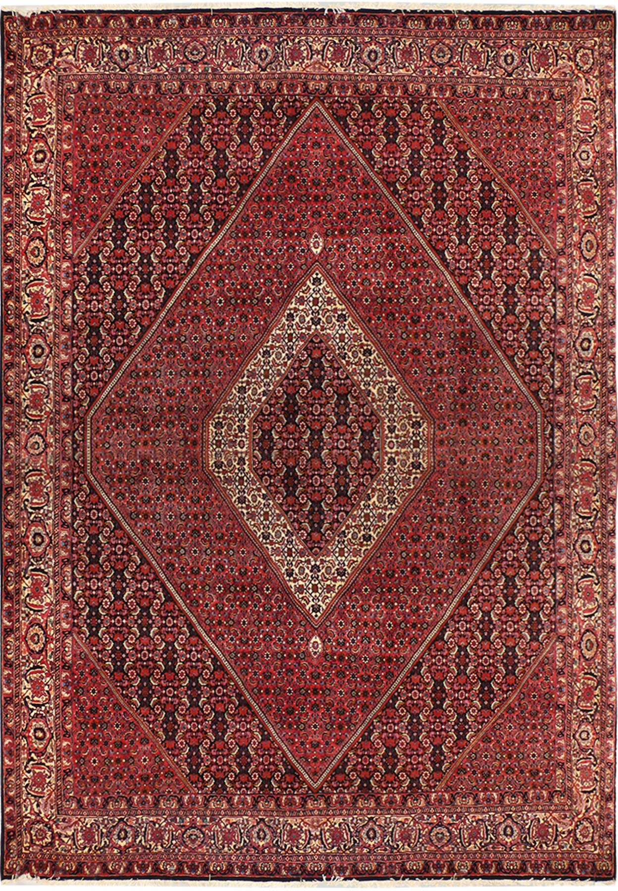8'2 x 11'5 Persian Bijar Iron Rug