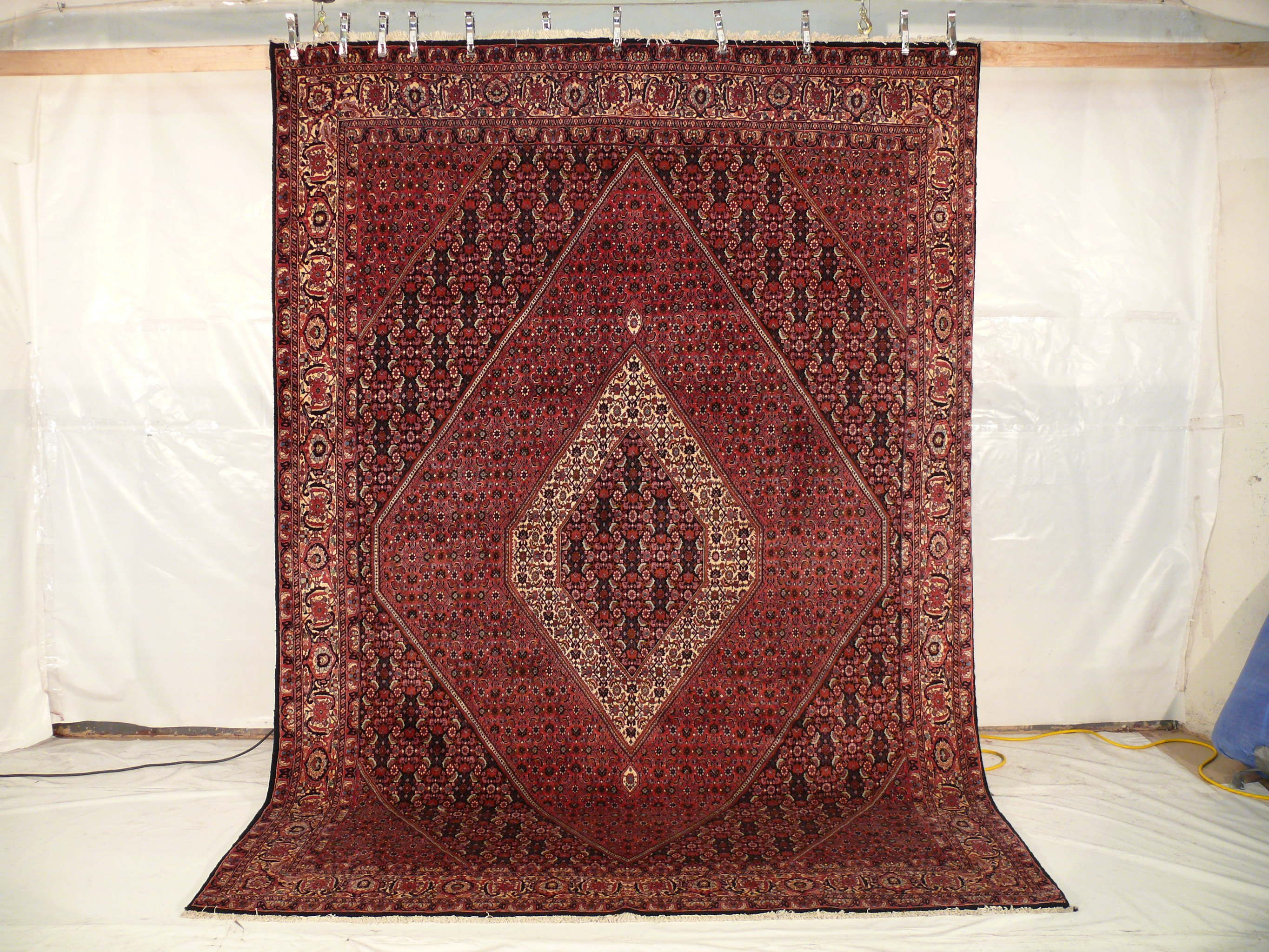 8'2 x 11'5 Persian Bijar Iron Rug