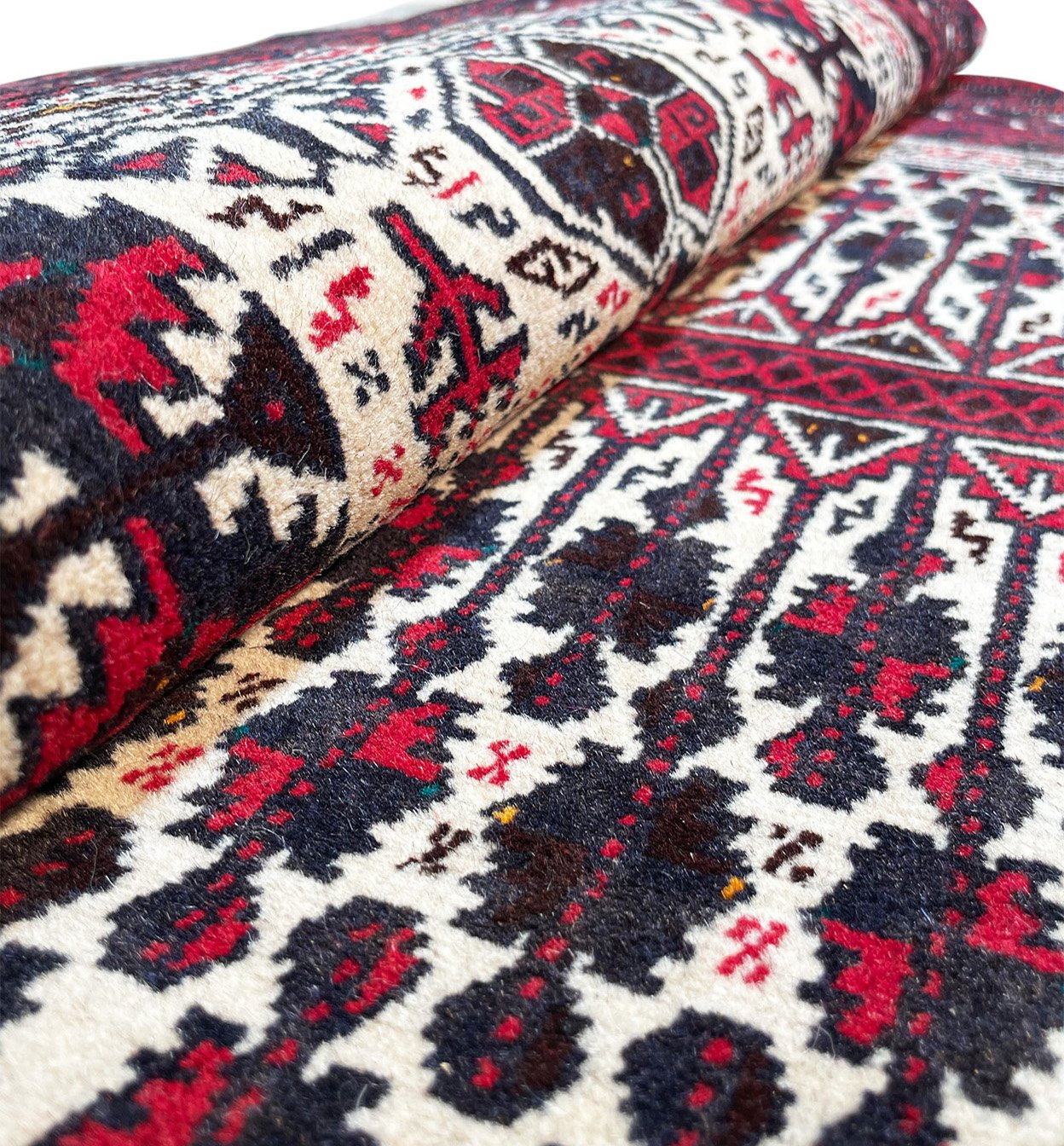 3'2" x 4'1" Persian Baluch Prayer Rug