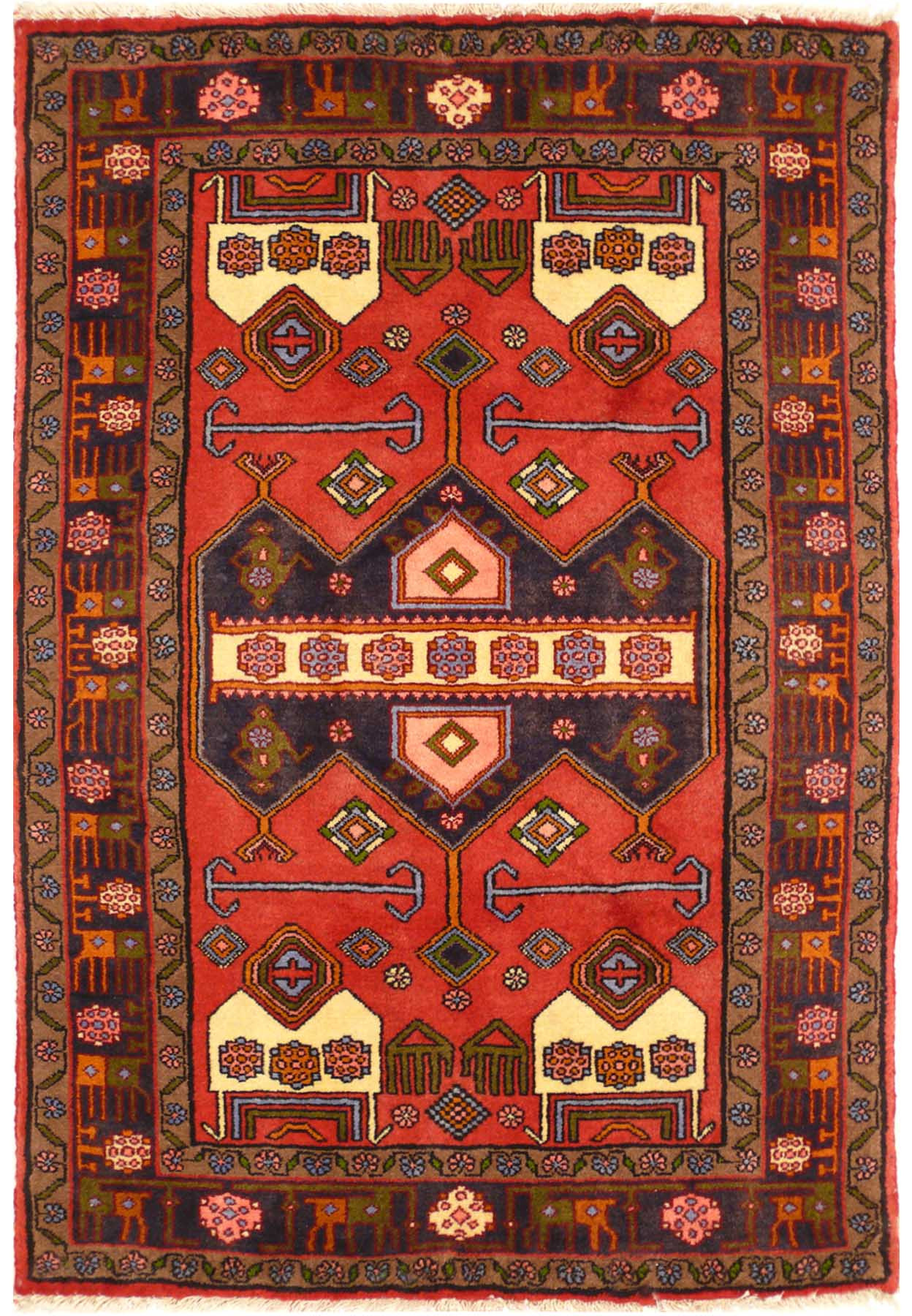 3'4 x 4'9 Koliai Persian Rug