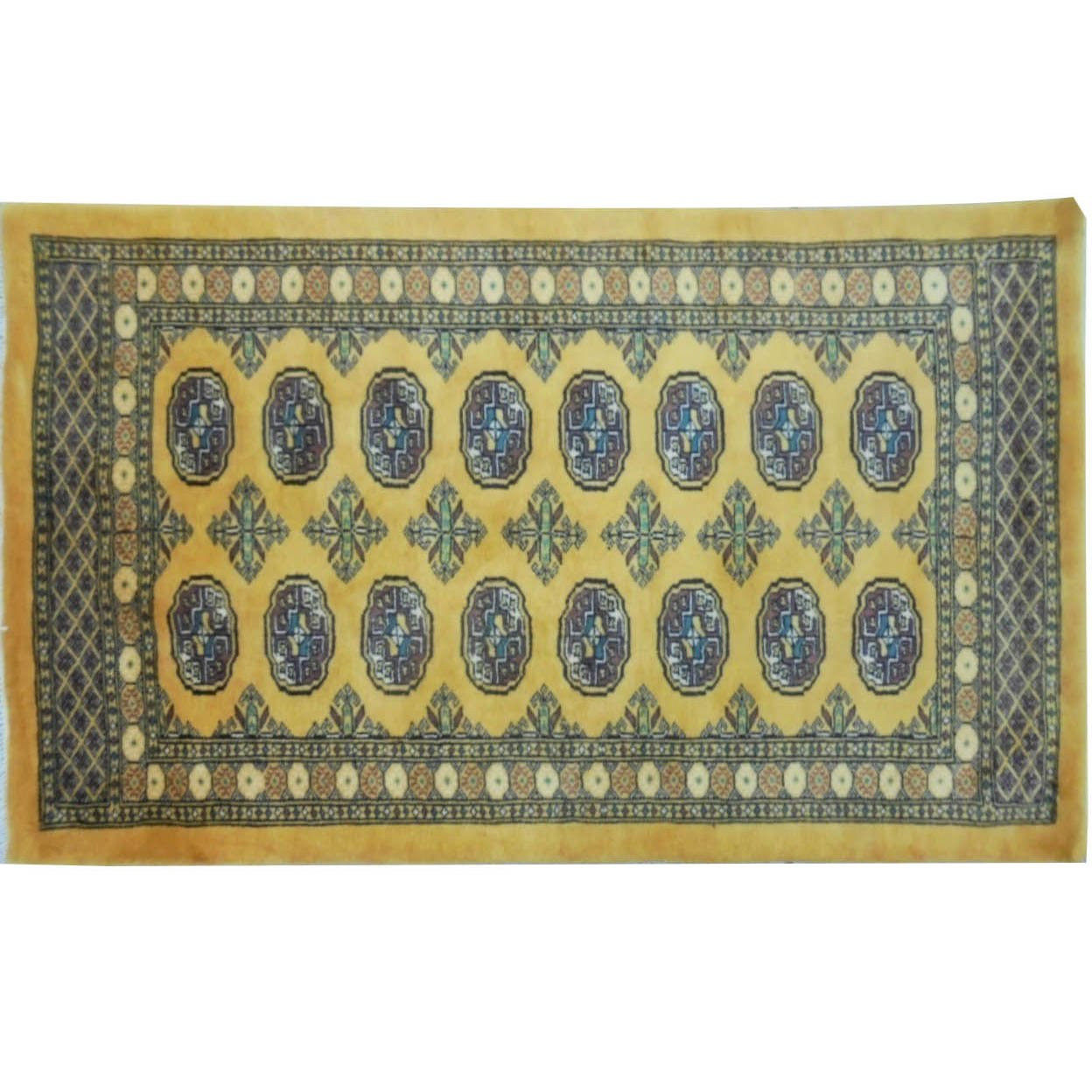 3 x 4 Oriental Bokhara Rug Elephant Steps