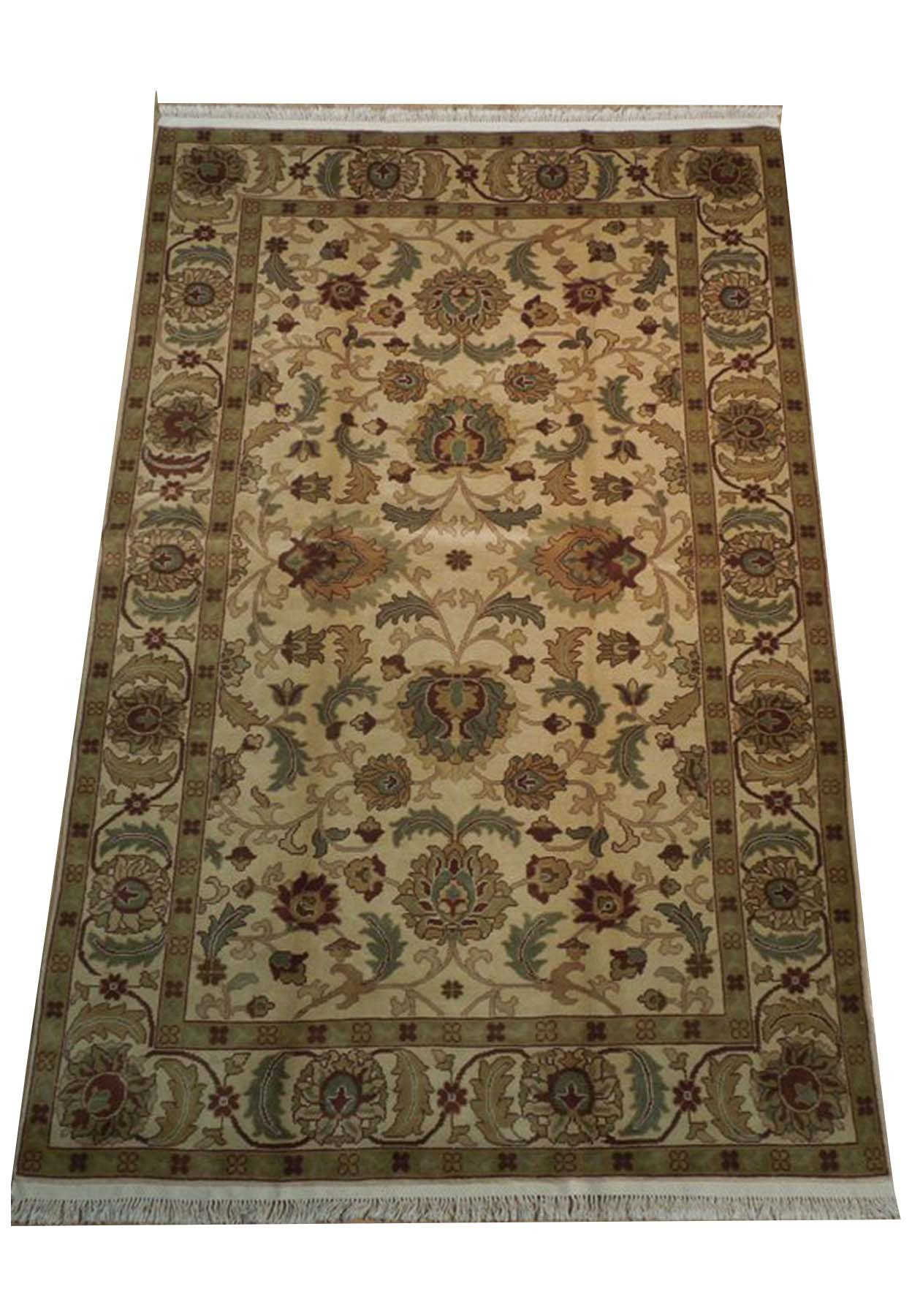 6' x 9' Transitional Chobi Vegetable Dyed Rug 4
