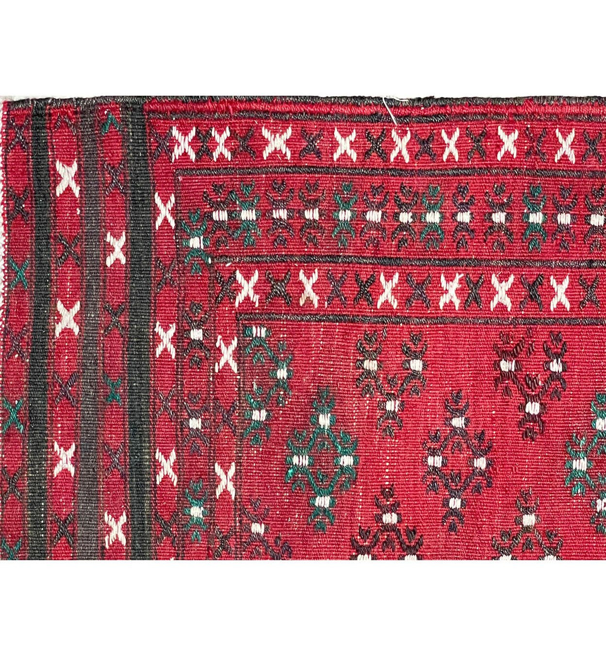 3'7" x 6'3" Caucasian Tribal Kelim Rug