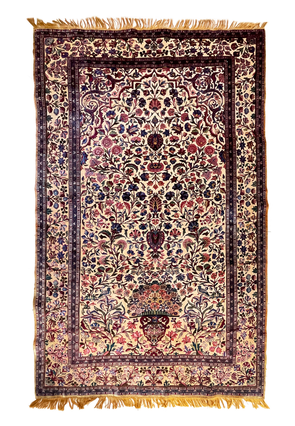 Antique Tabriz Souf Gold plated metallic
