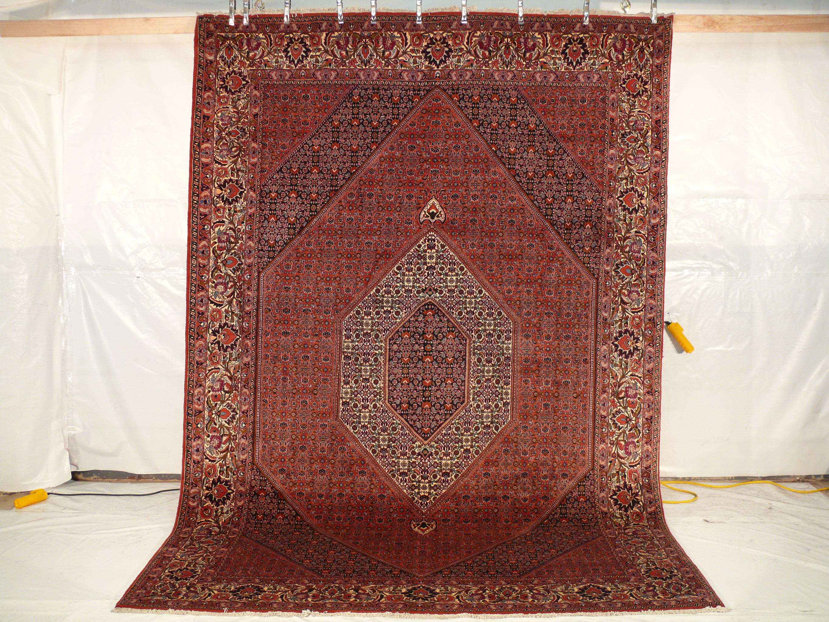 8 x 12 Persian Bijar Iron Rug