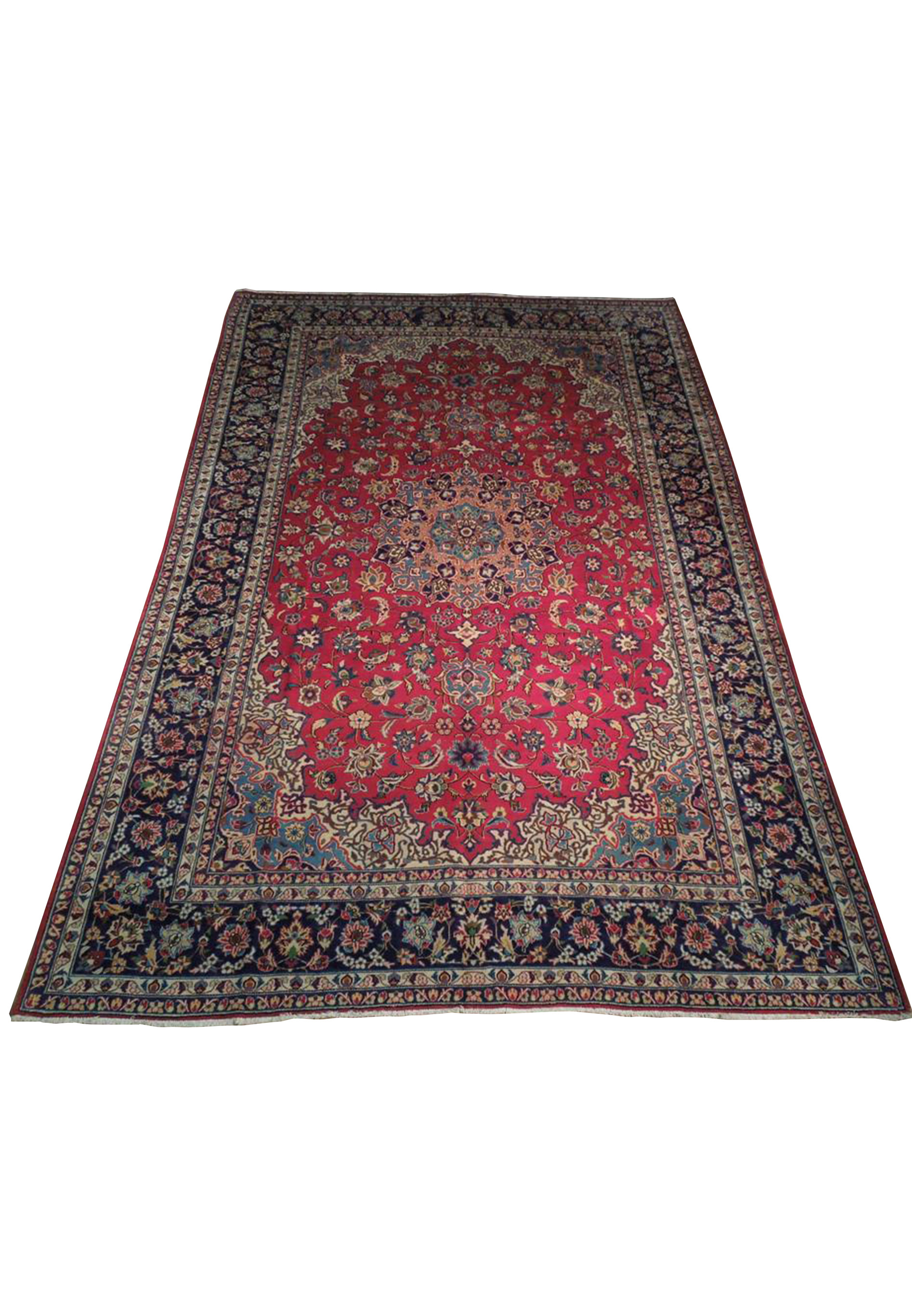 Oversized 10x16 Persian Najafabad rug with a mesmerizing medallion design, adding elegance to any space