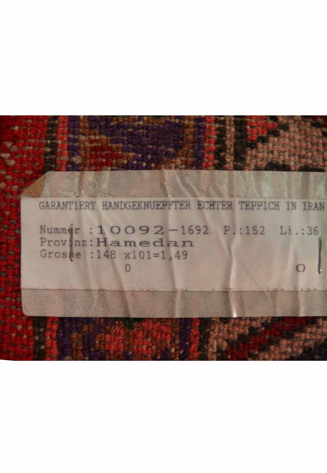 3 x 5 Persian Hamedan Throw Rug