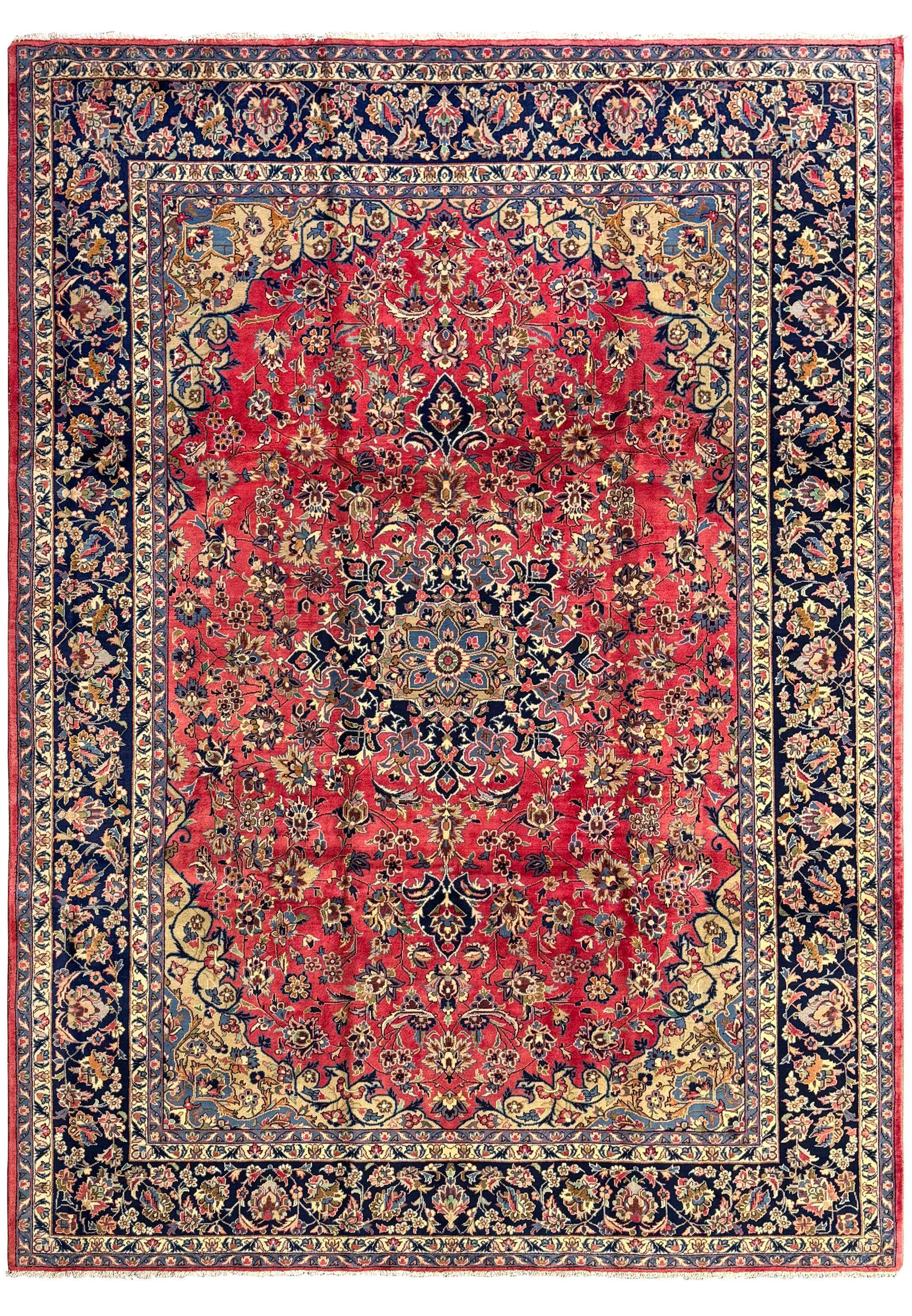10'2 x 13'7 Persian Isfahan Rug full view